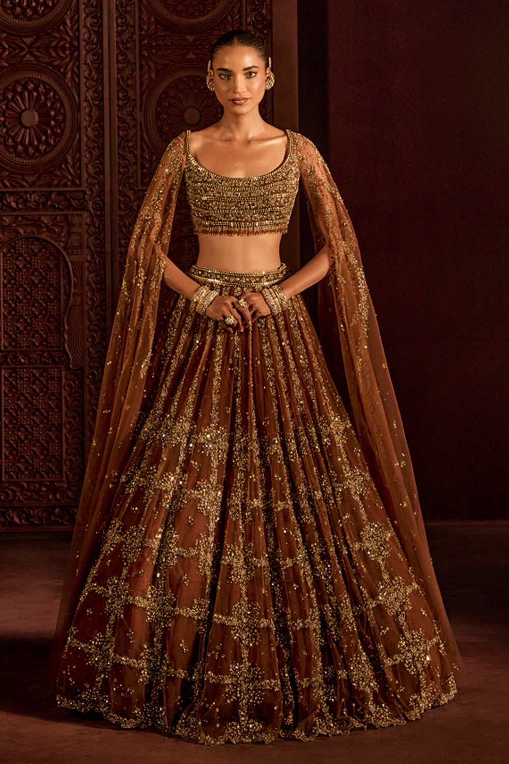 Mocha Goddess Lehenga Set