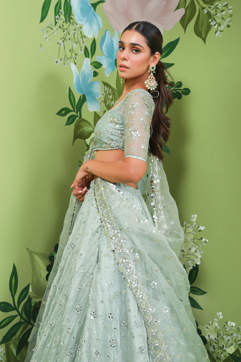 Peridot Princess Lehenga Set