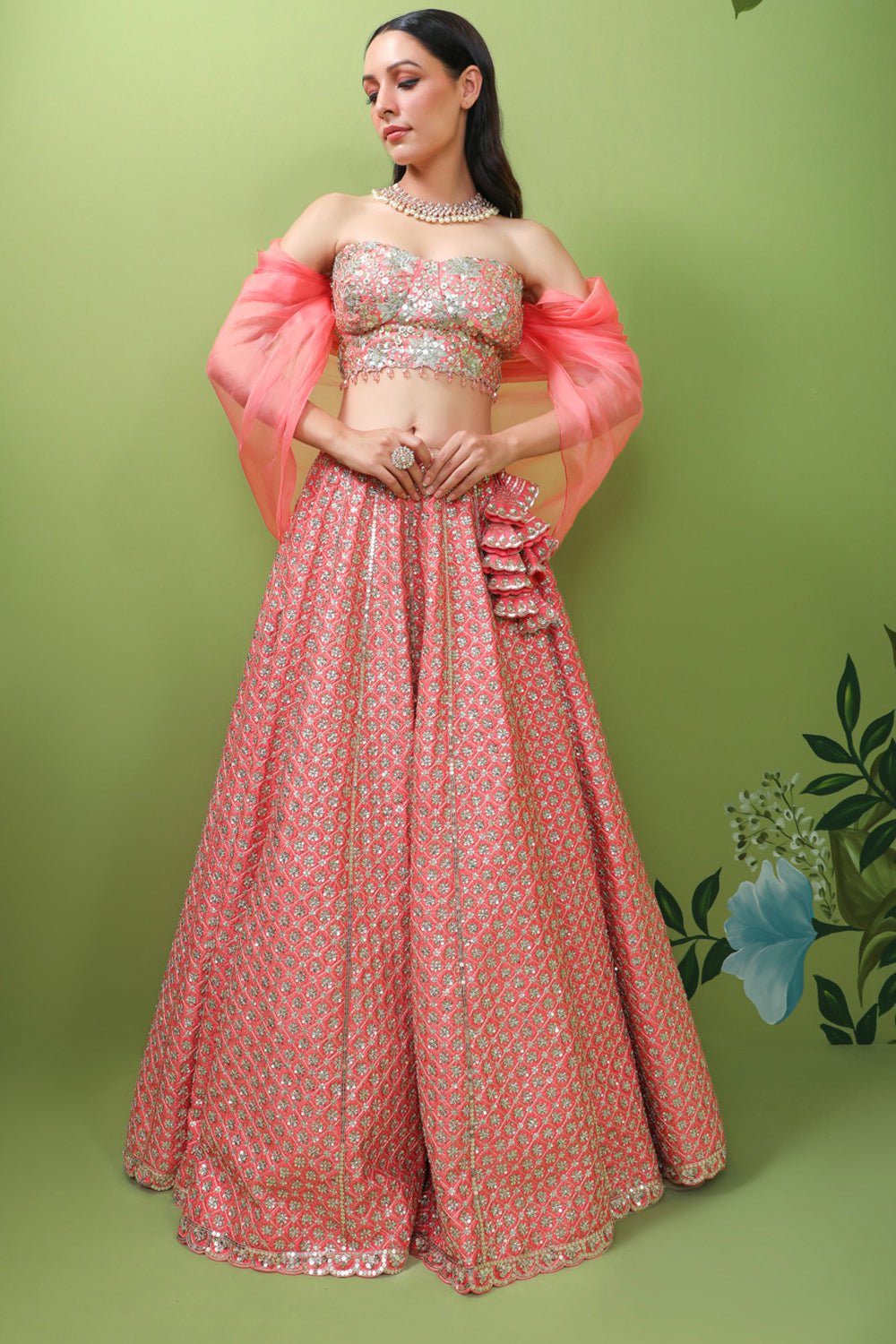 Pink Diamond Lehenga Set