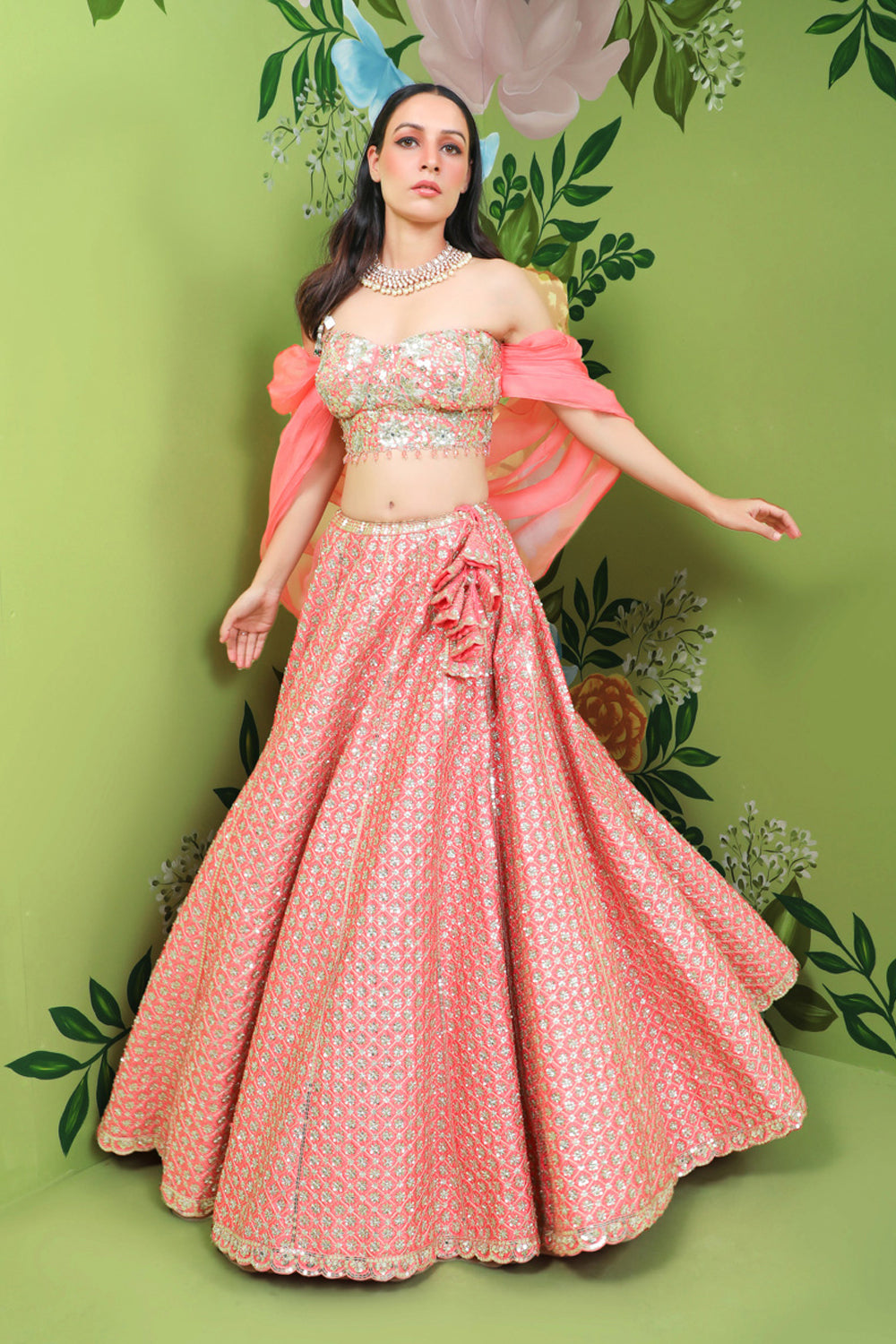 Pink Diamond Lehenga Set