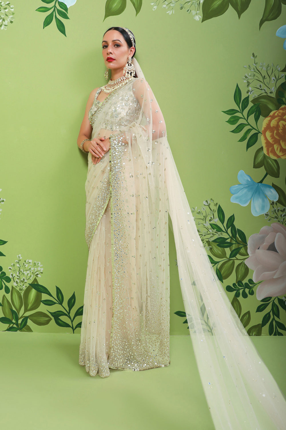 Pretty Pearl Saree