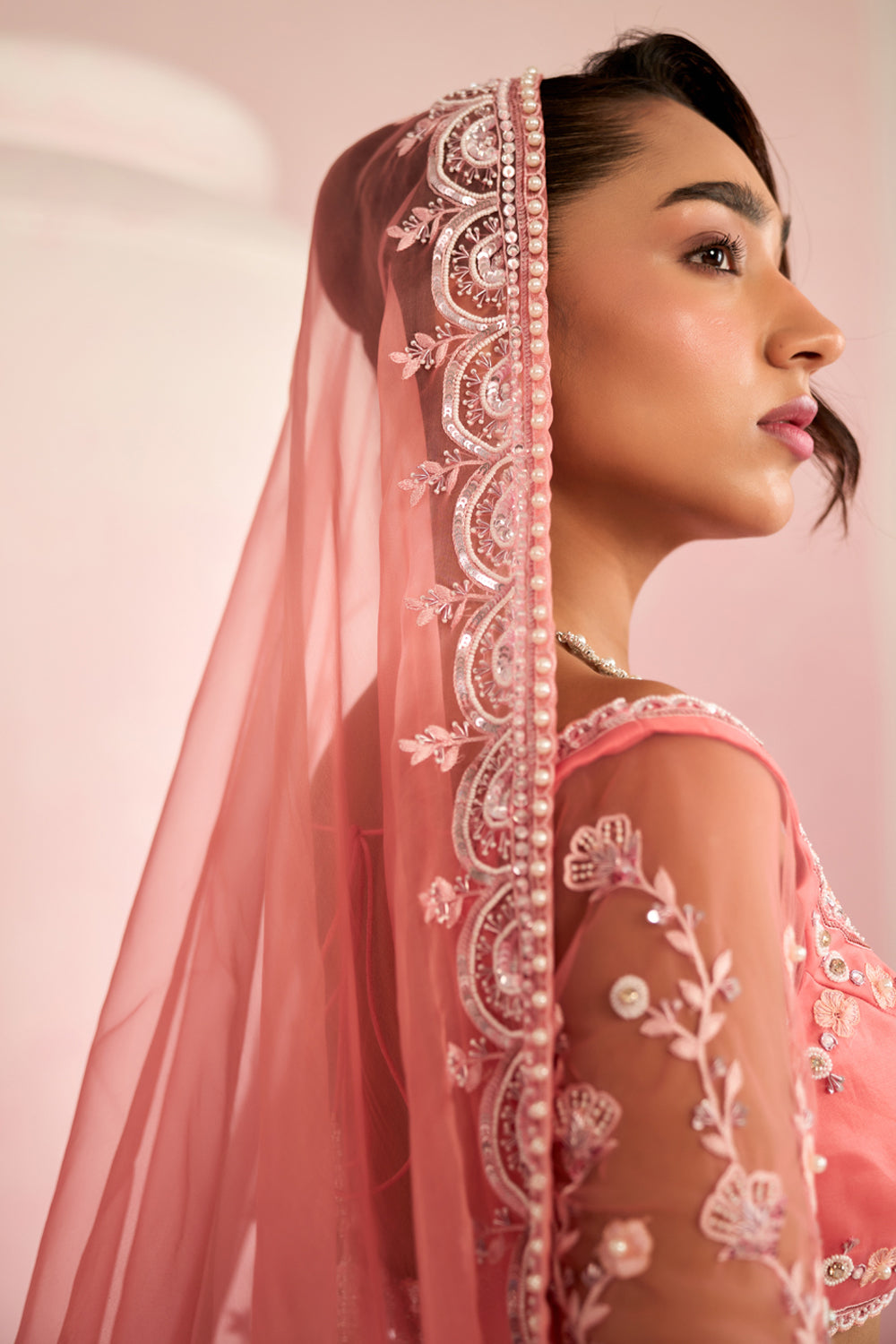 Peach Lehenga Set