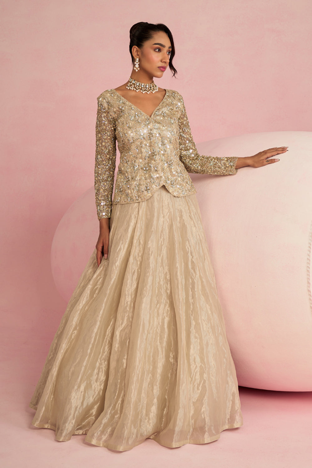 Ivory Jacket Set