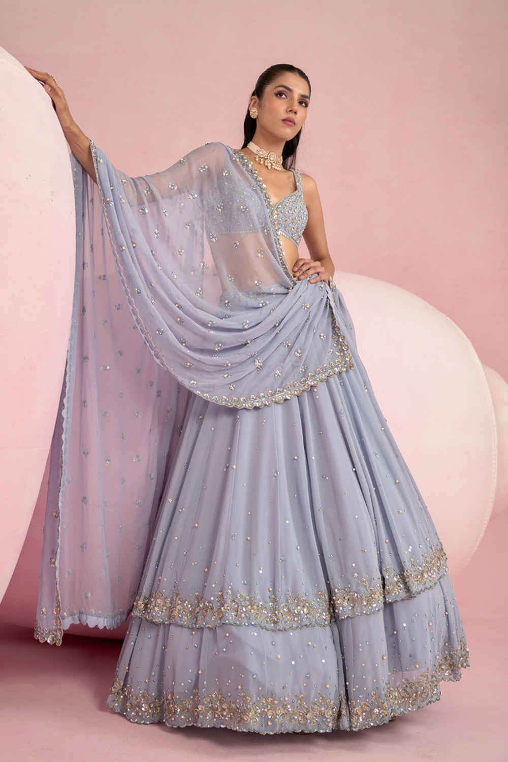 Blue Lehenga Set