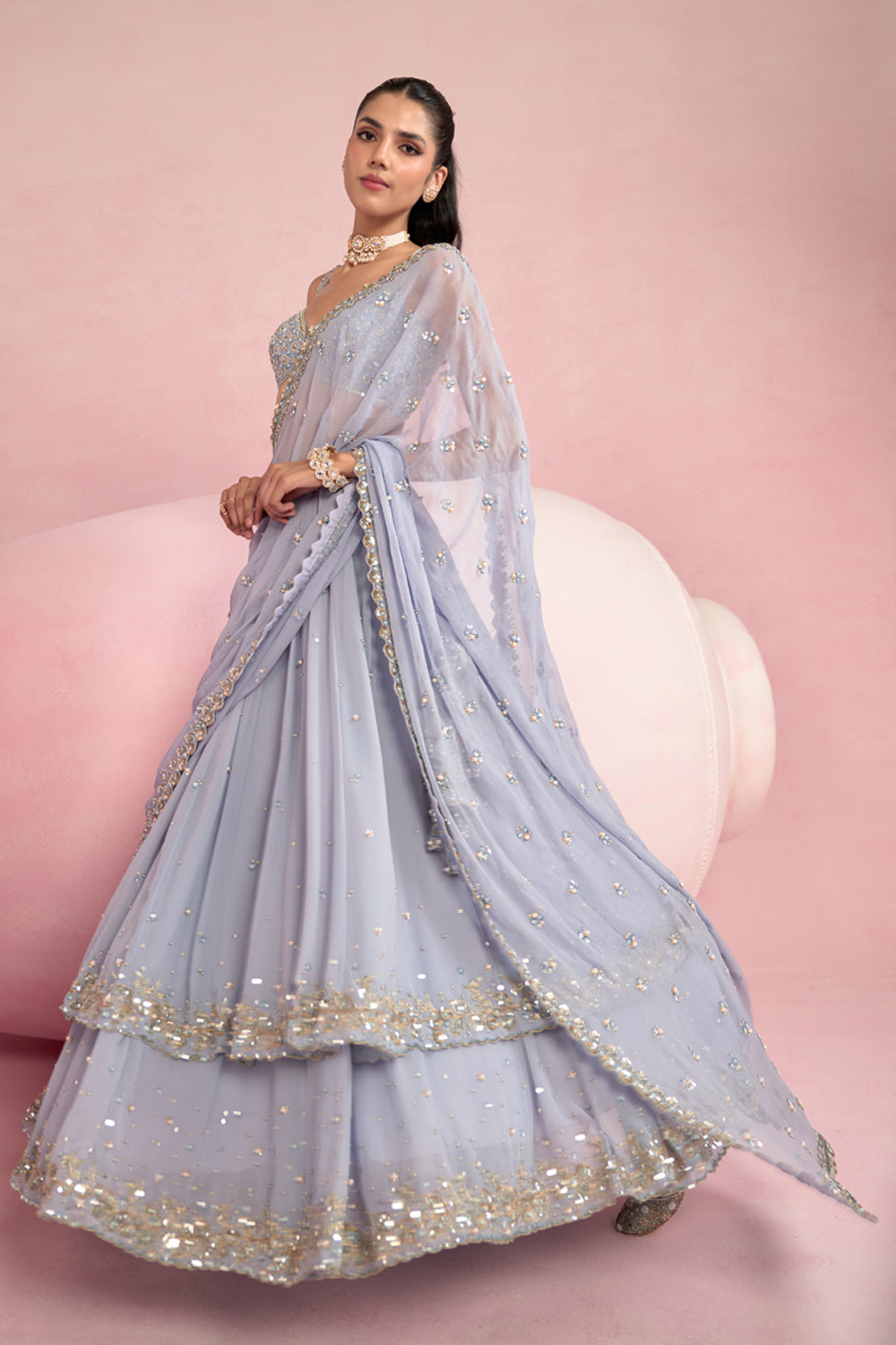 Blue Lehenga Set