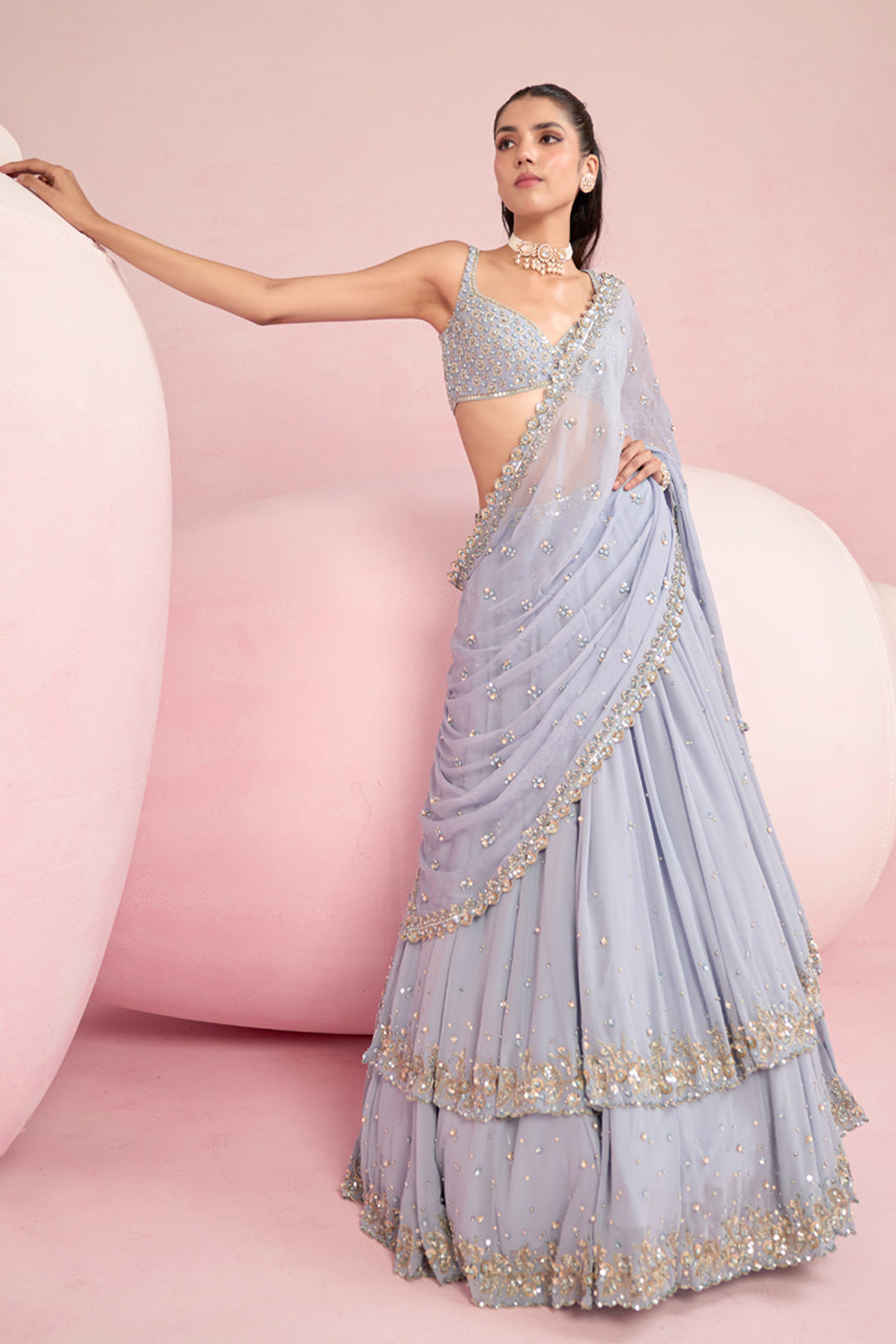 Blue Lehenga Set