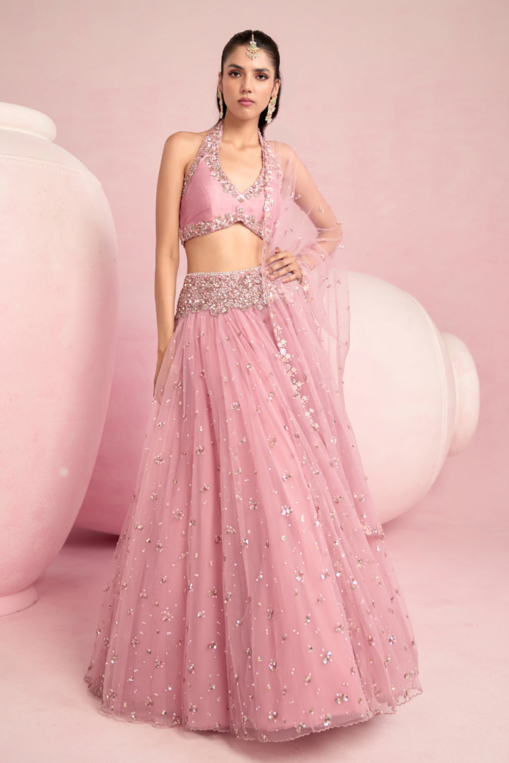Soft Pink Lehenga Set