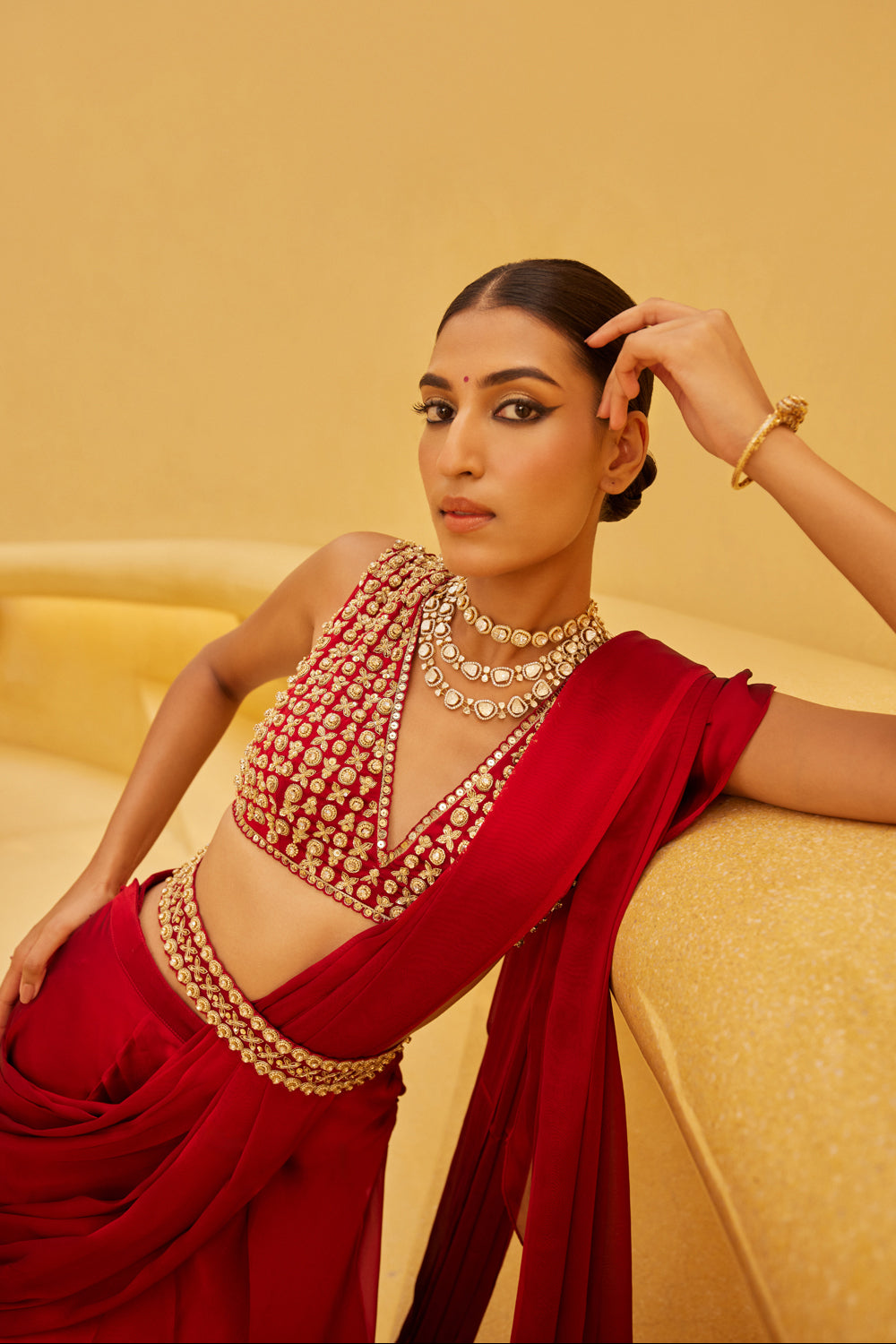 Red Saree