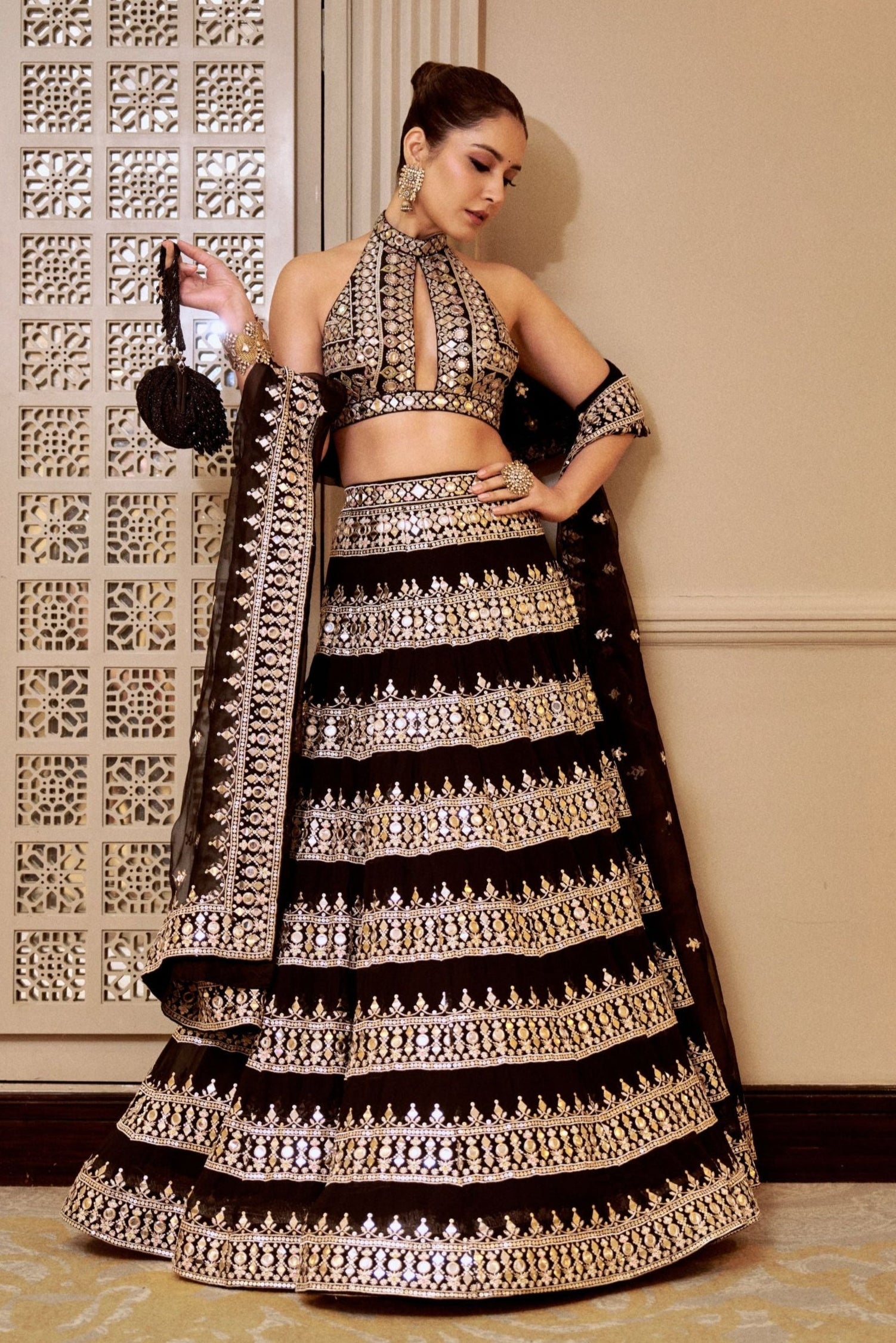 Rashi Khanna in Farheen Lehenga Set