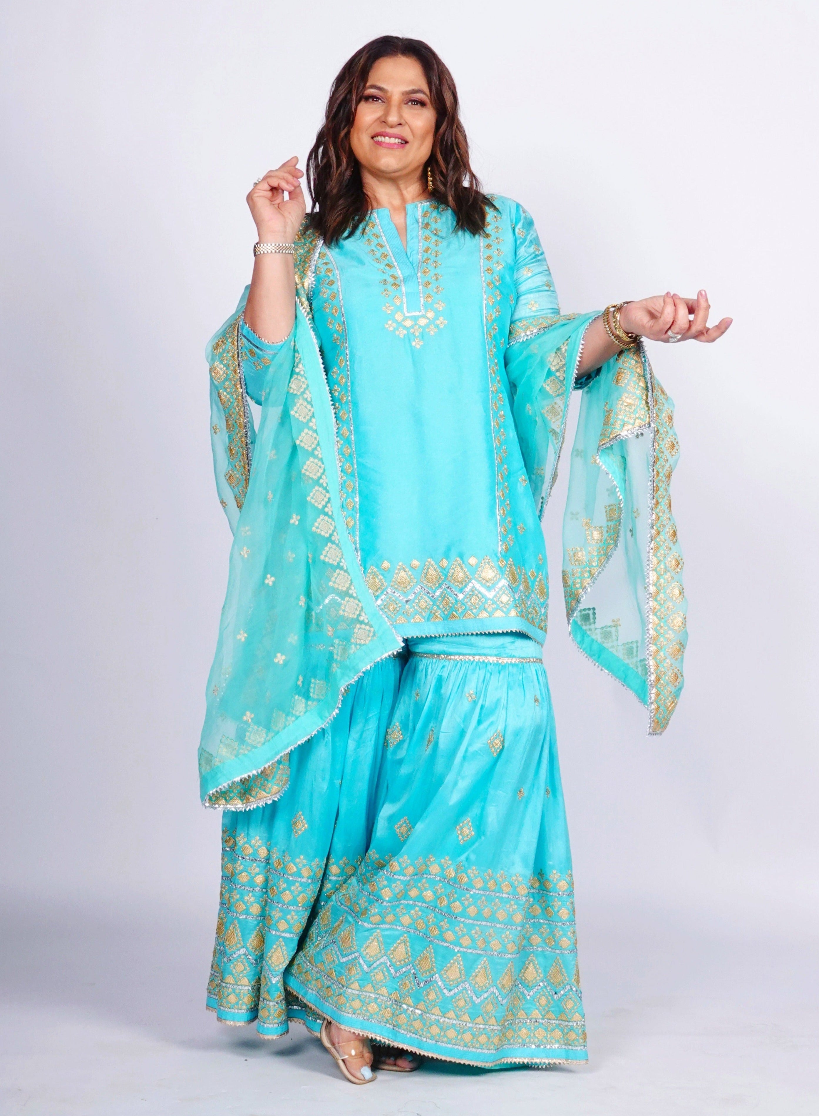 Archana Puransingh Shiddat Sharara Set
