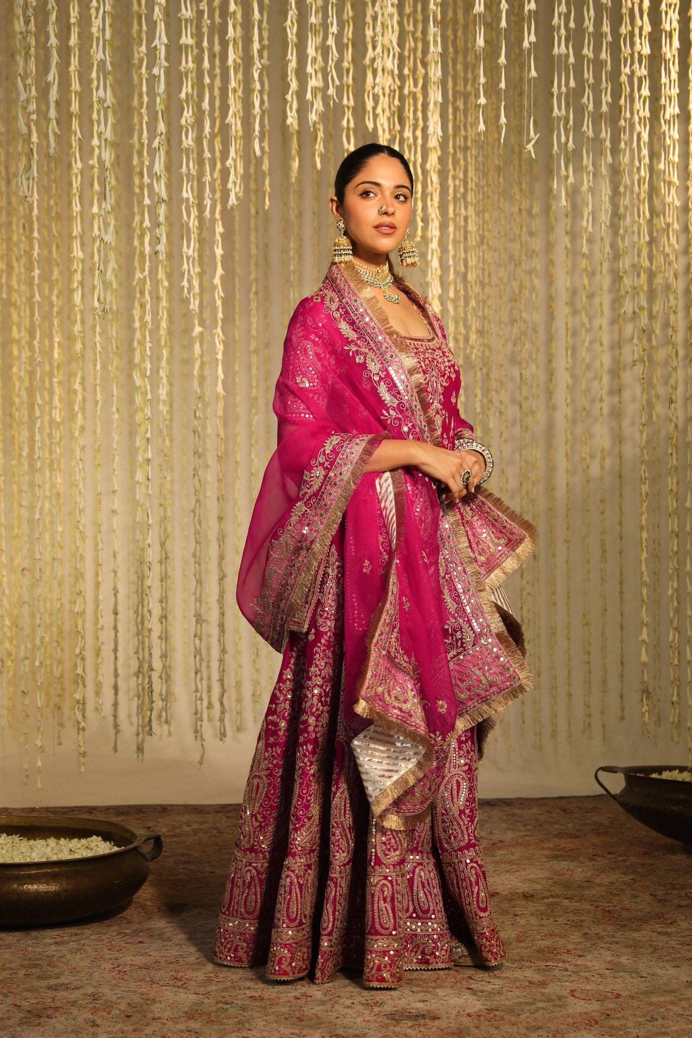 MAZNEEN - HOTPINK SHARARA