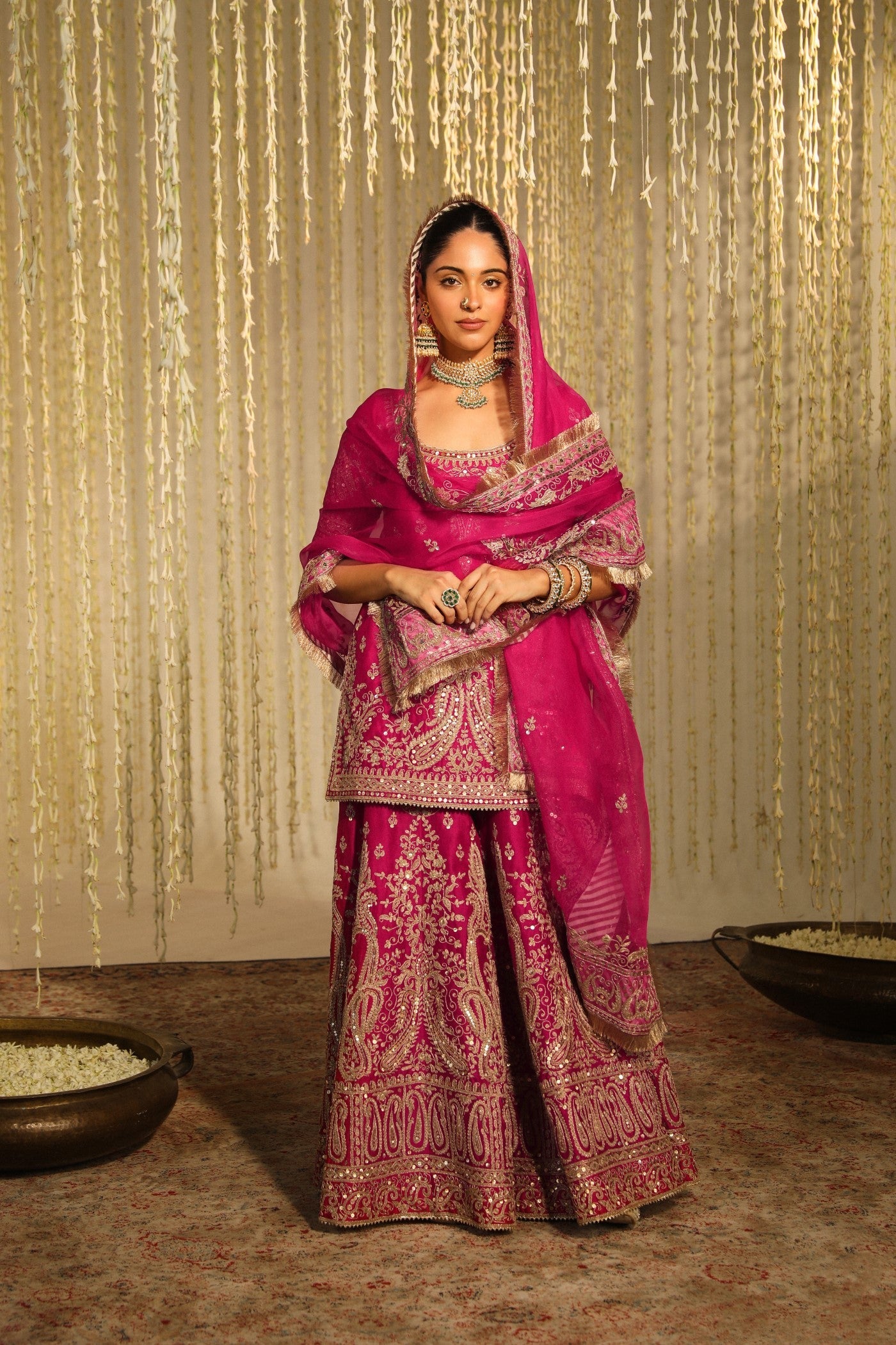 MAZNEEN - HOTPINK SHARARA