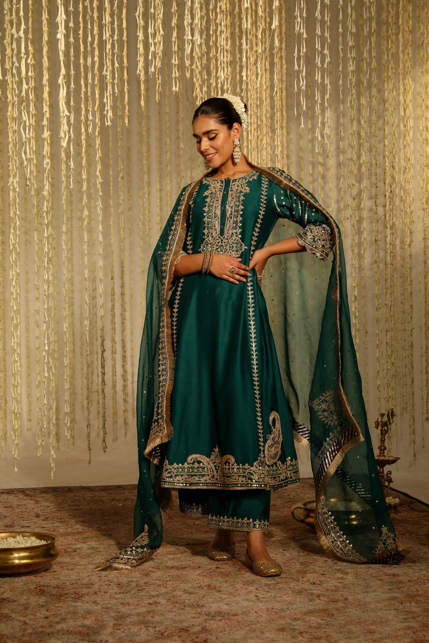Ave Chicago x Sheetal Batra SABIRAH - Emerald Green