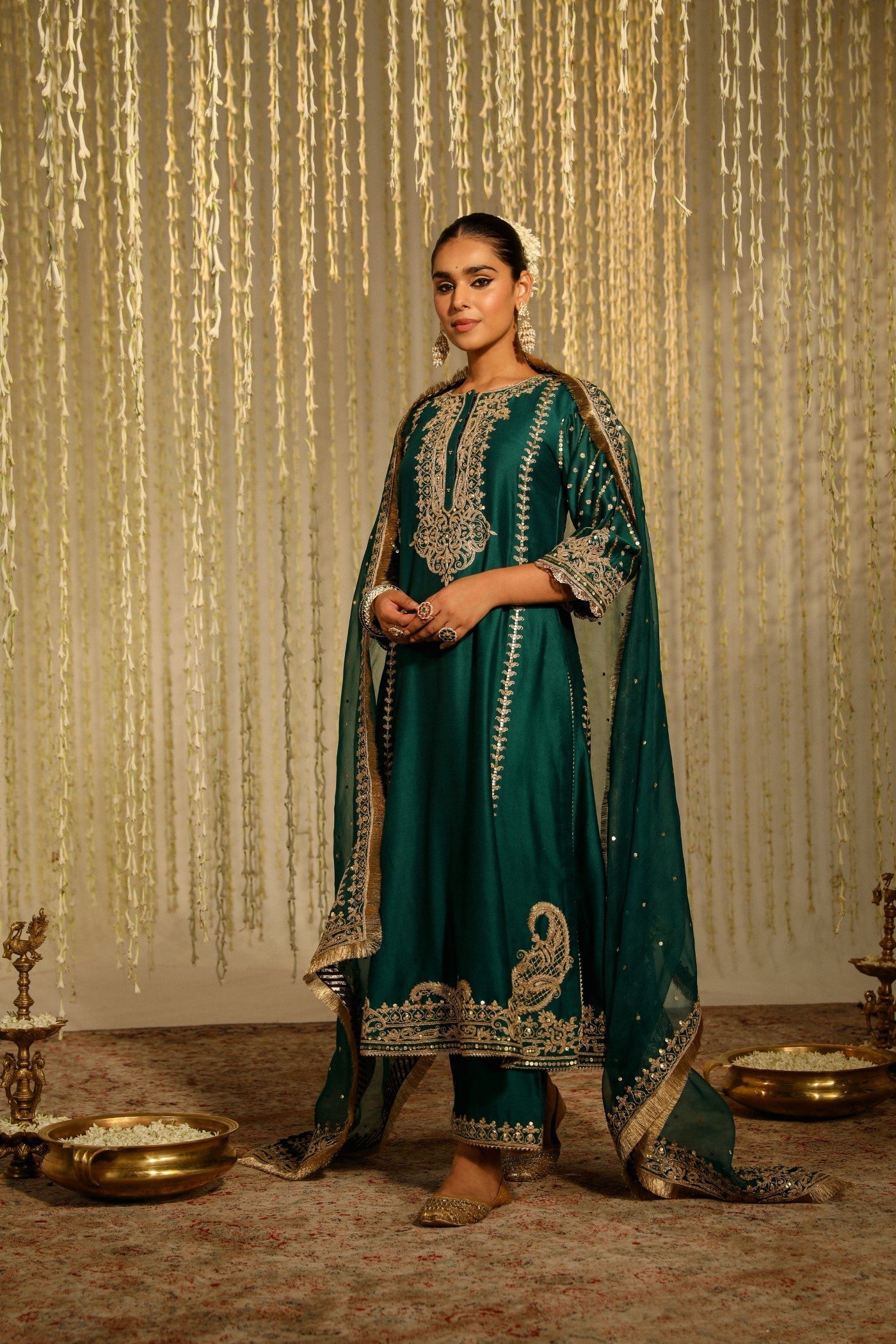 Ave Chicago x Sheetal Batra SABIRAH - Emerald Green