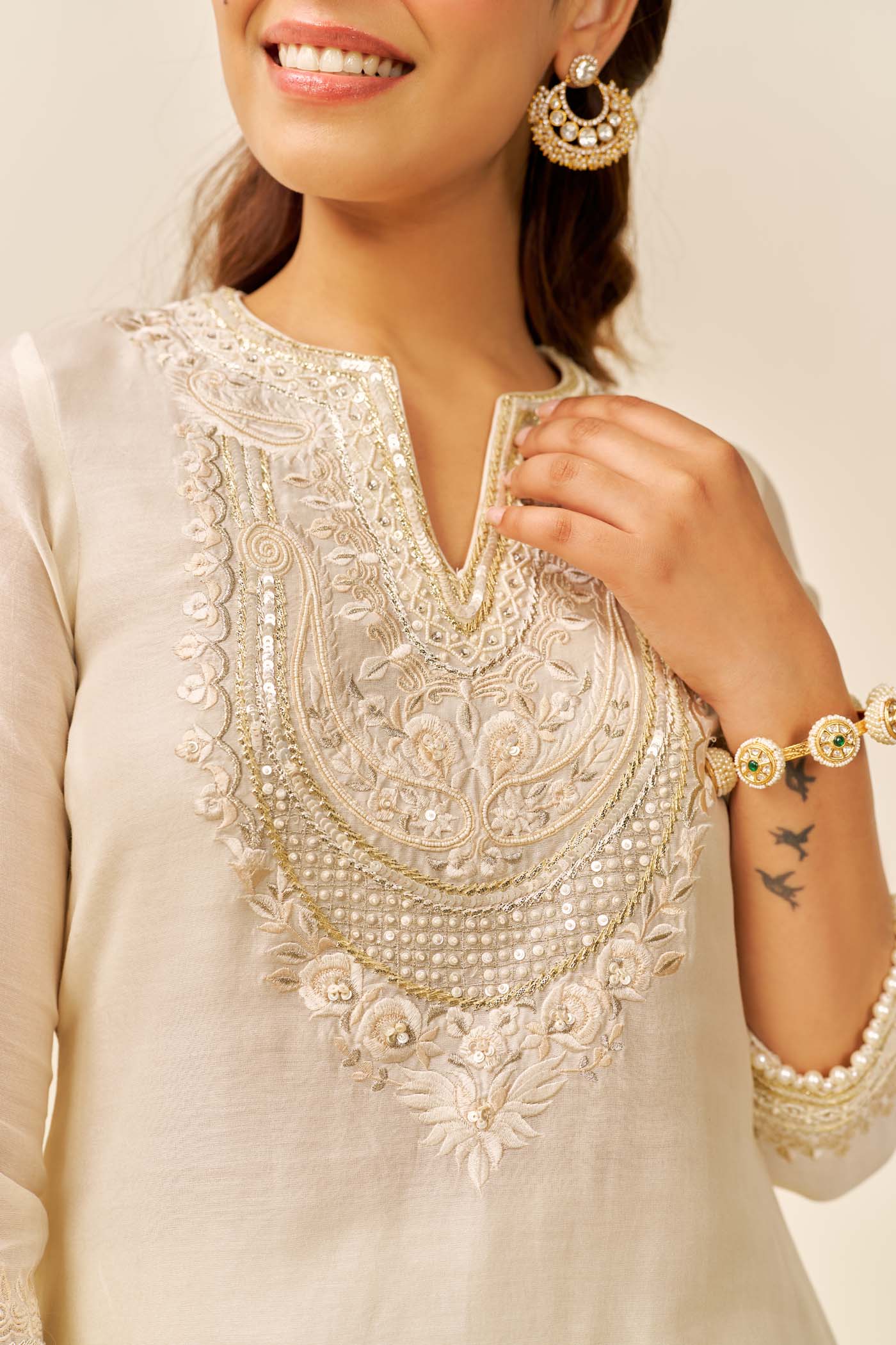 Sara Ali Khan In Sara - Short Kurta With  Salwar