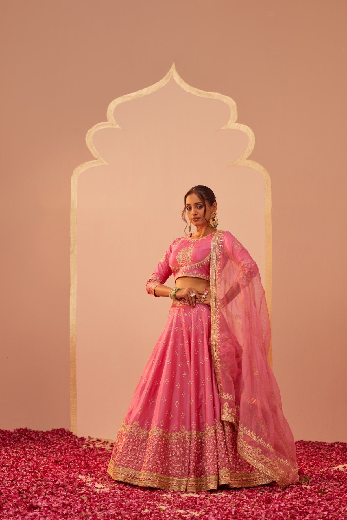 Alisha Pekha In Naaina- Flamingo Pink Lehnega Set with Dupatta