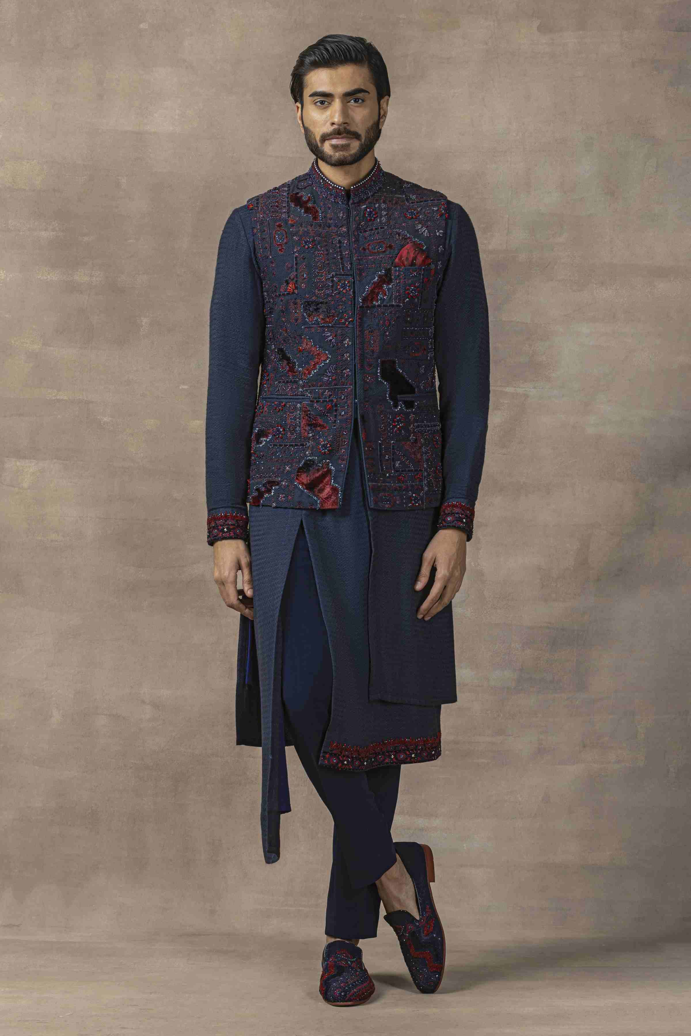 Navy Waistcoat Set