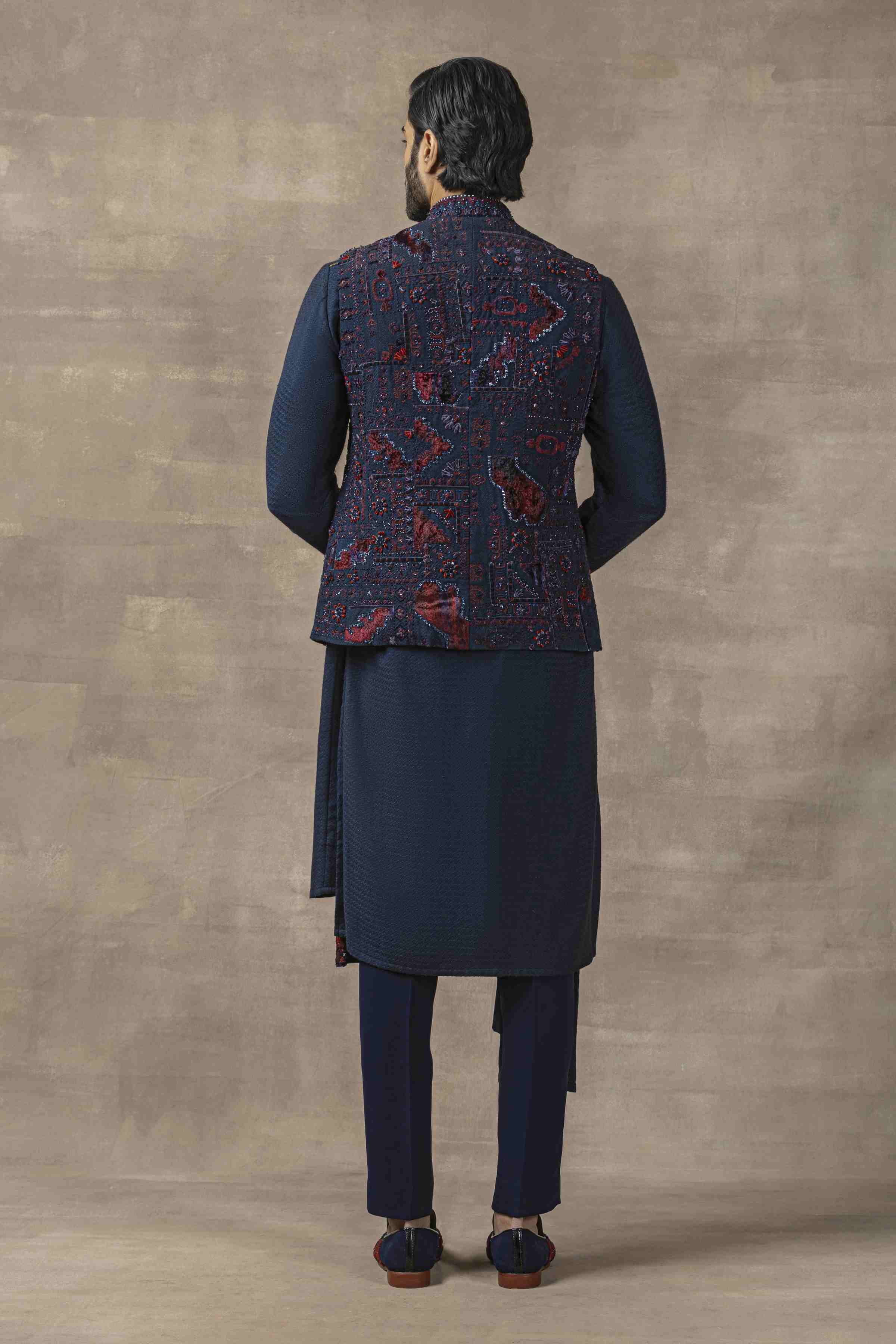 Navy Waistcoat Set