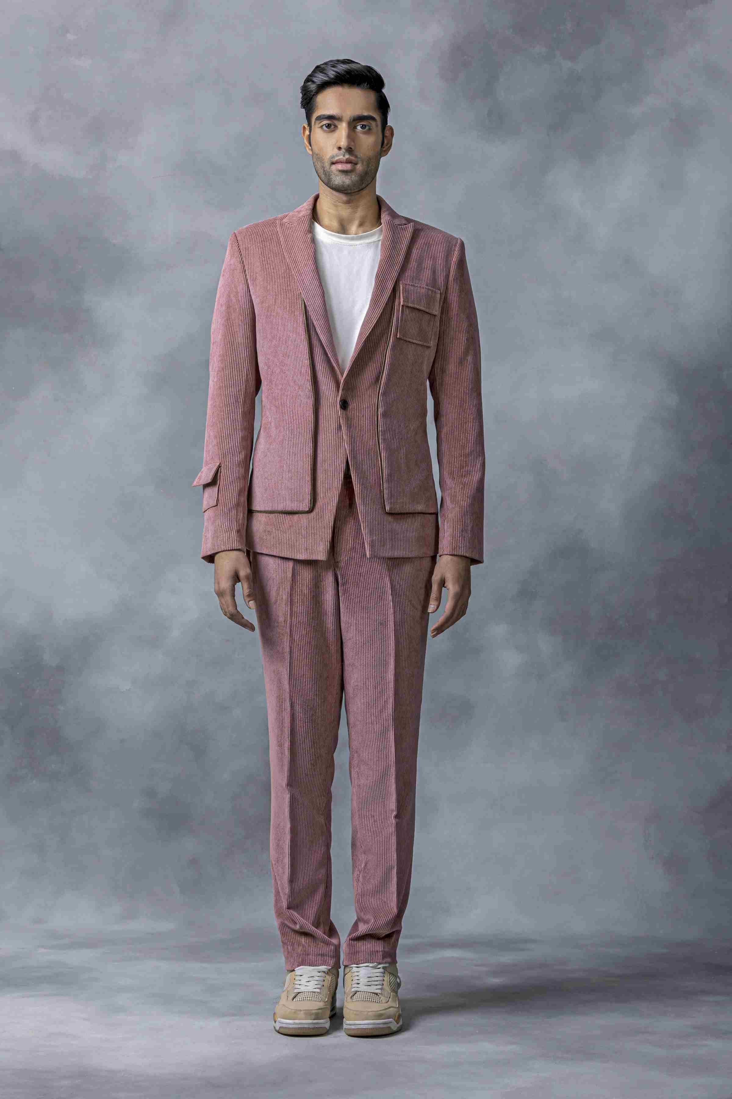 Salmon Pink Corduroy Set