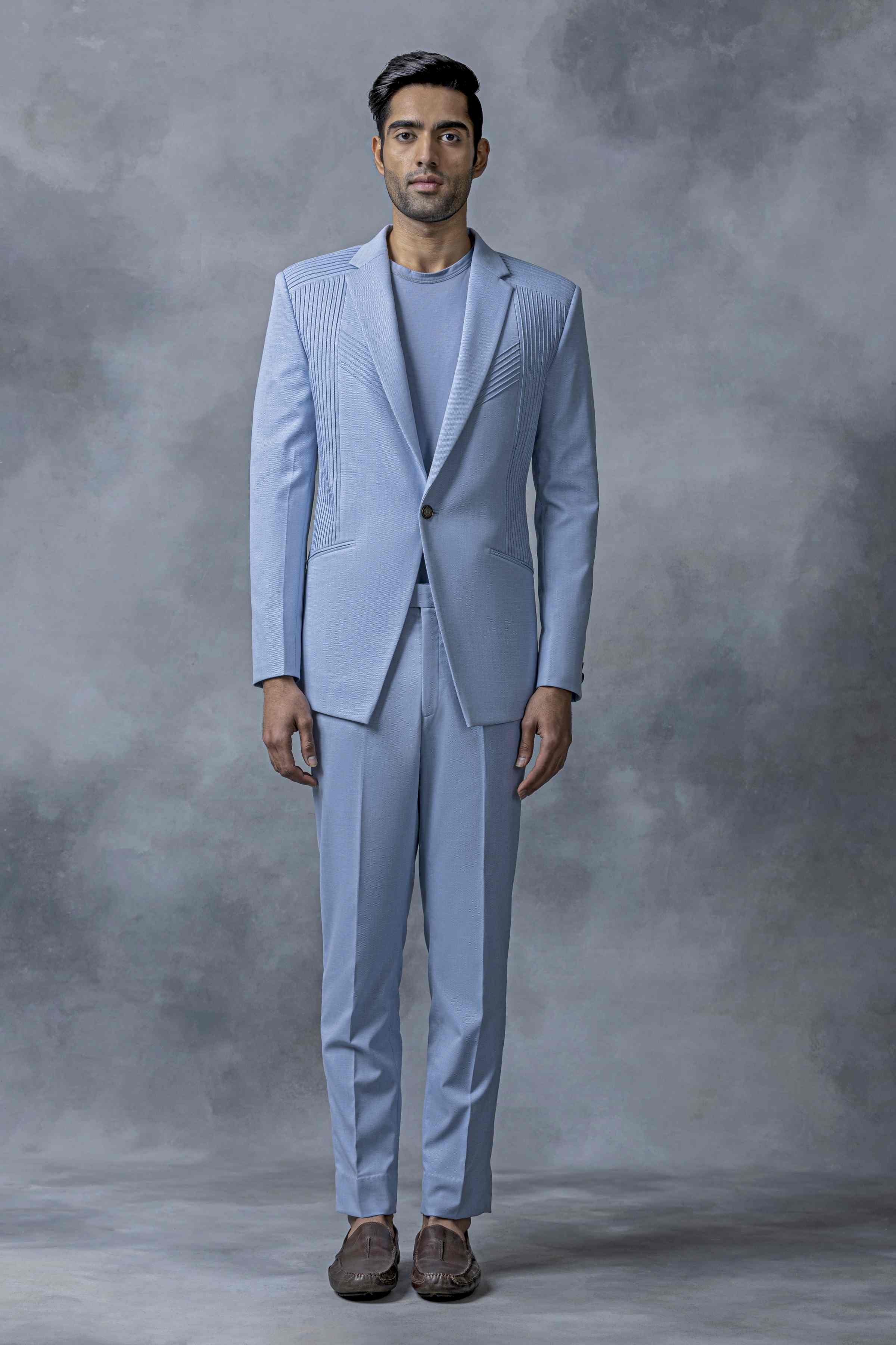 Sky Blue Blazer Set