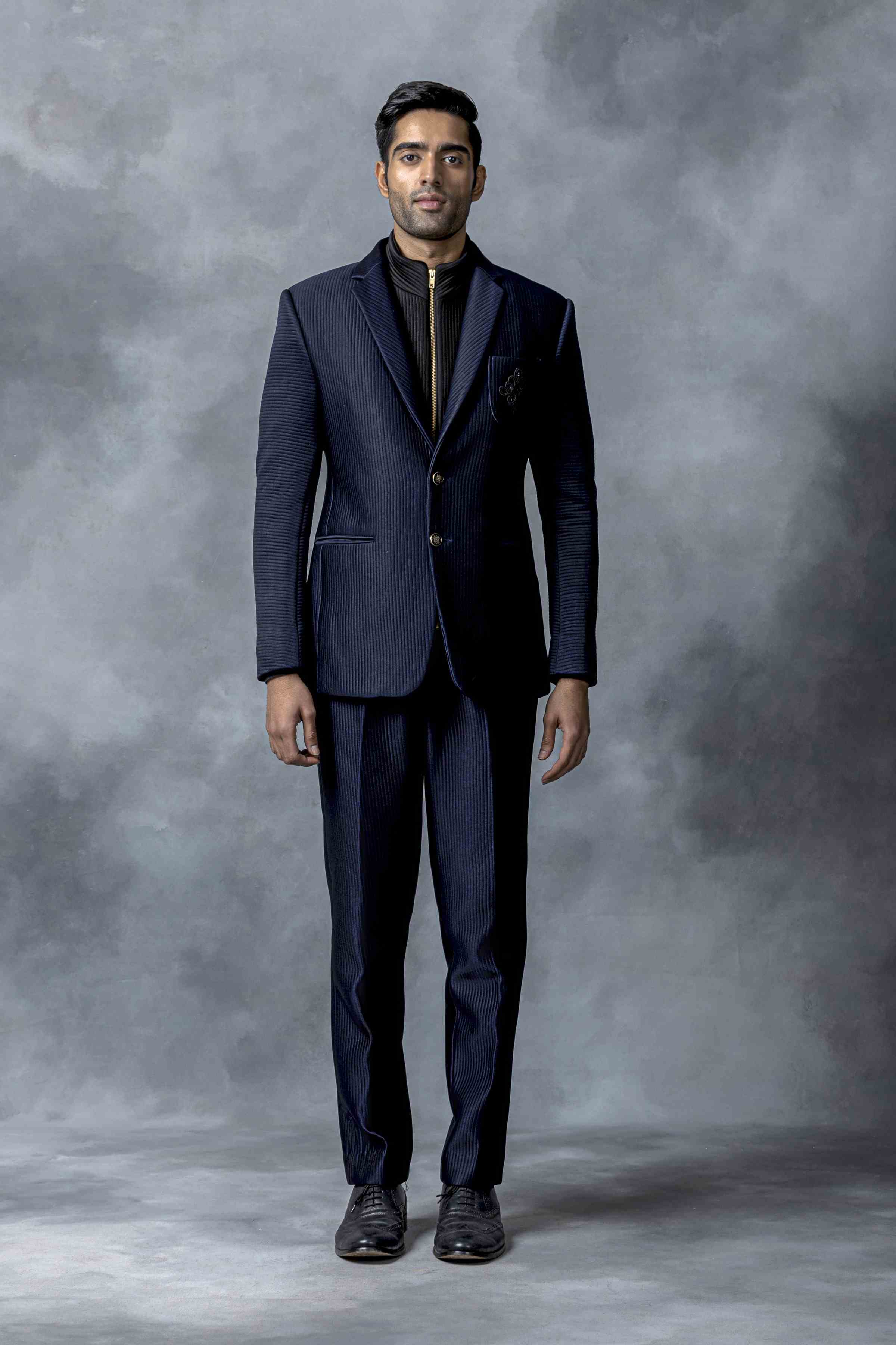 Navy Blue Detachable Blazer