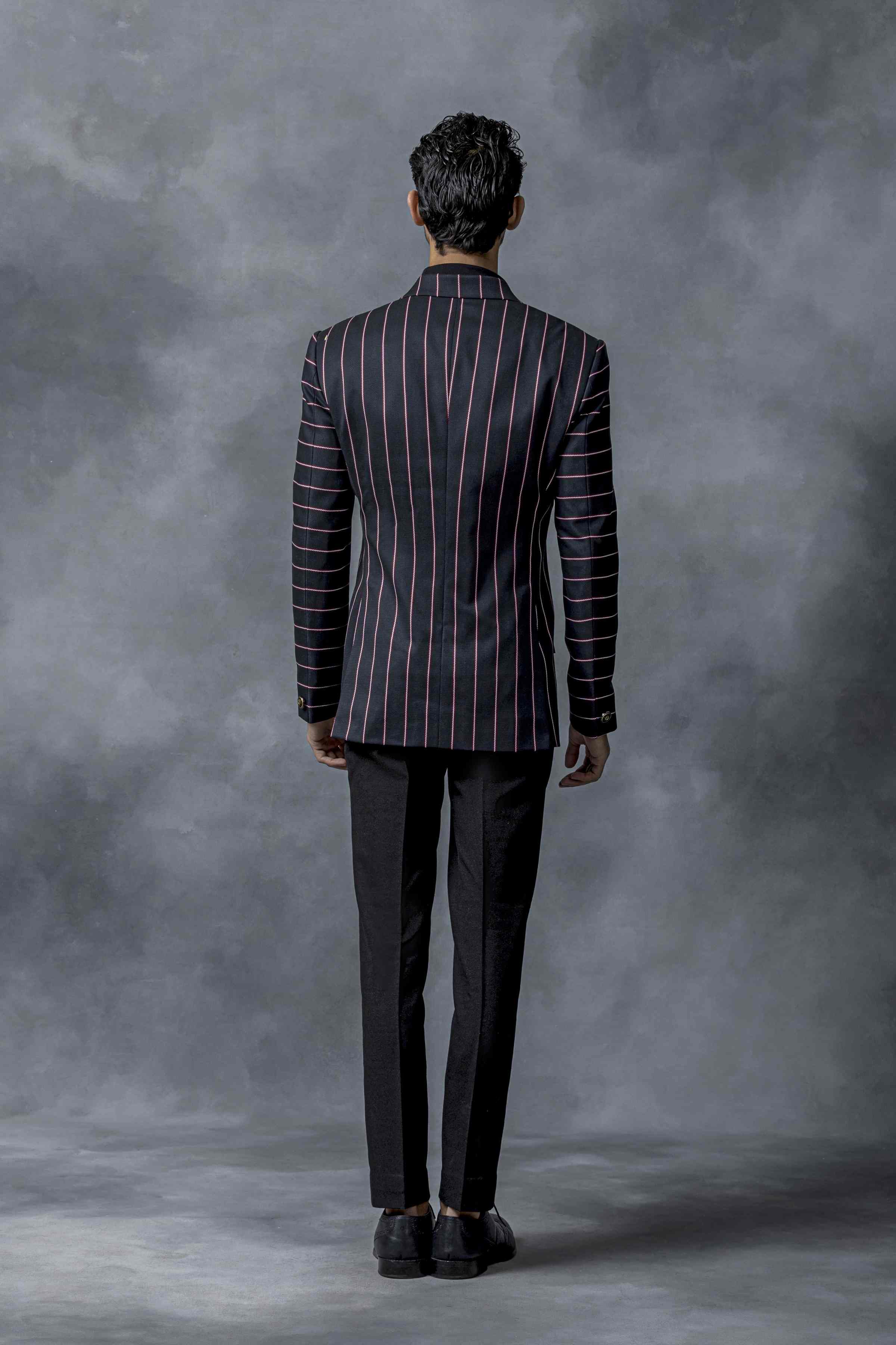 Black Stripe Blazer