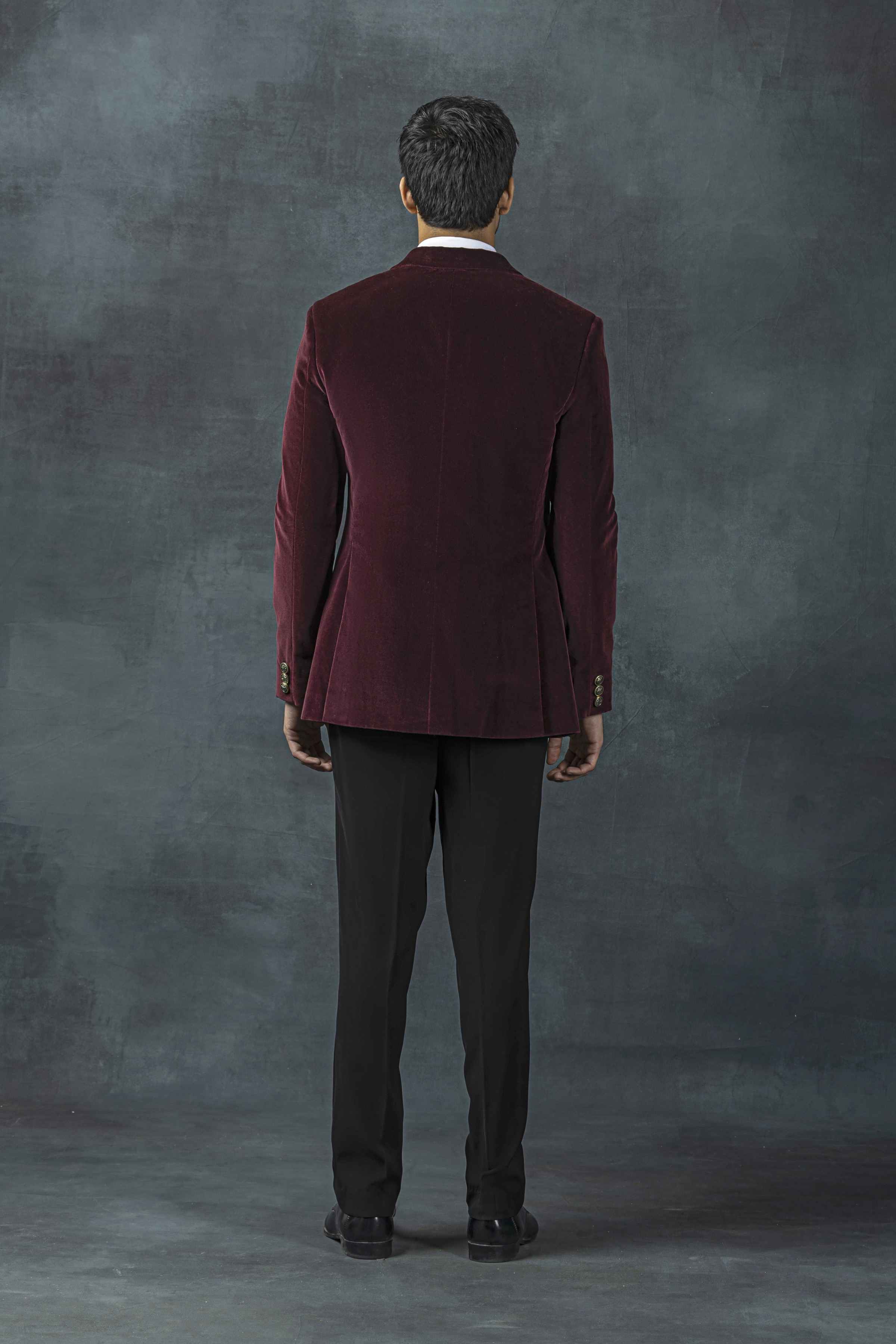 Wine Velvet Tuxedo
