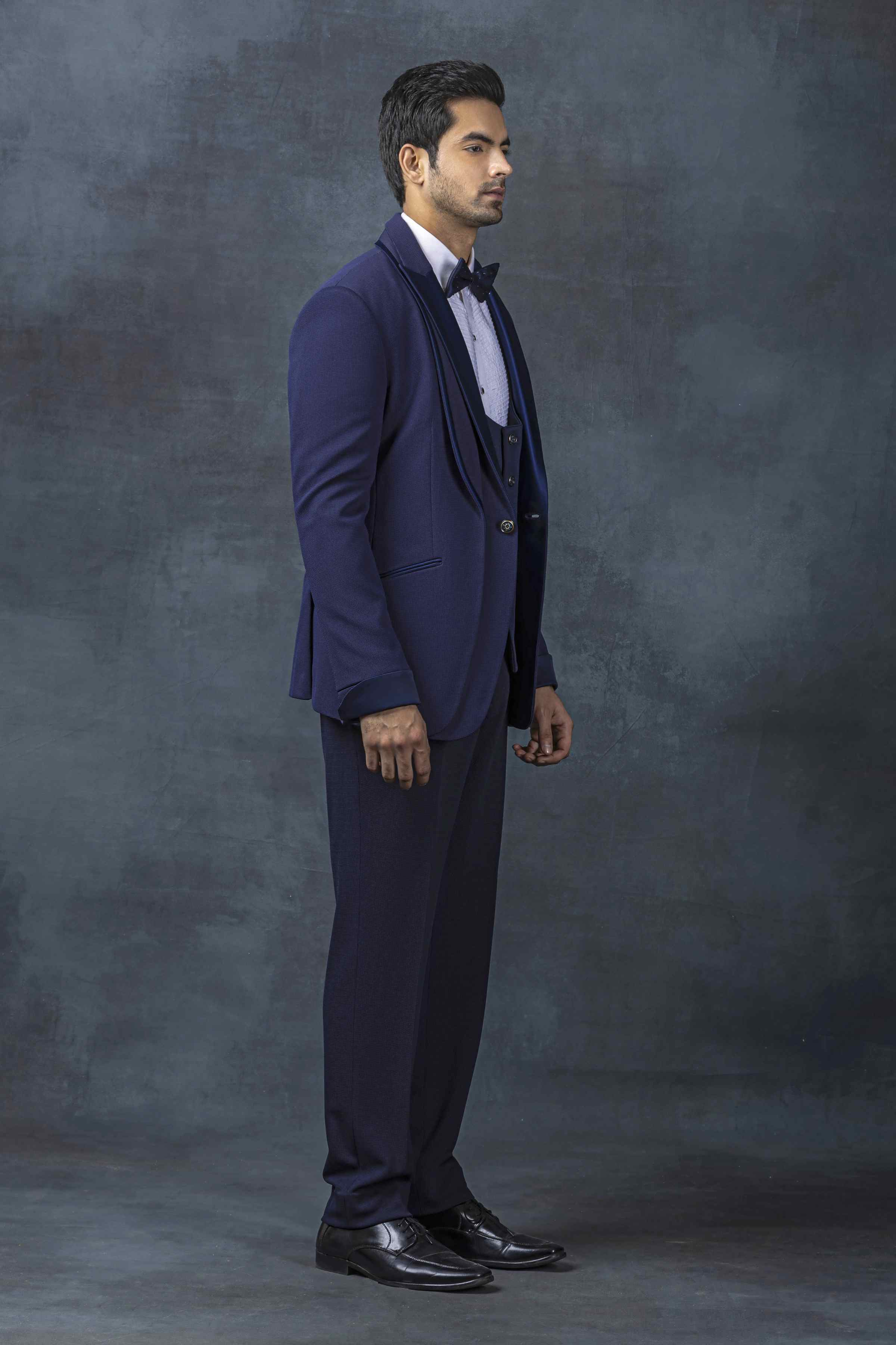 Navy Double Collar Tuxedo