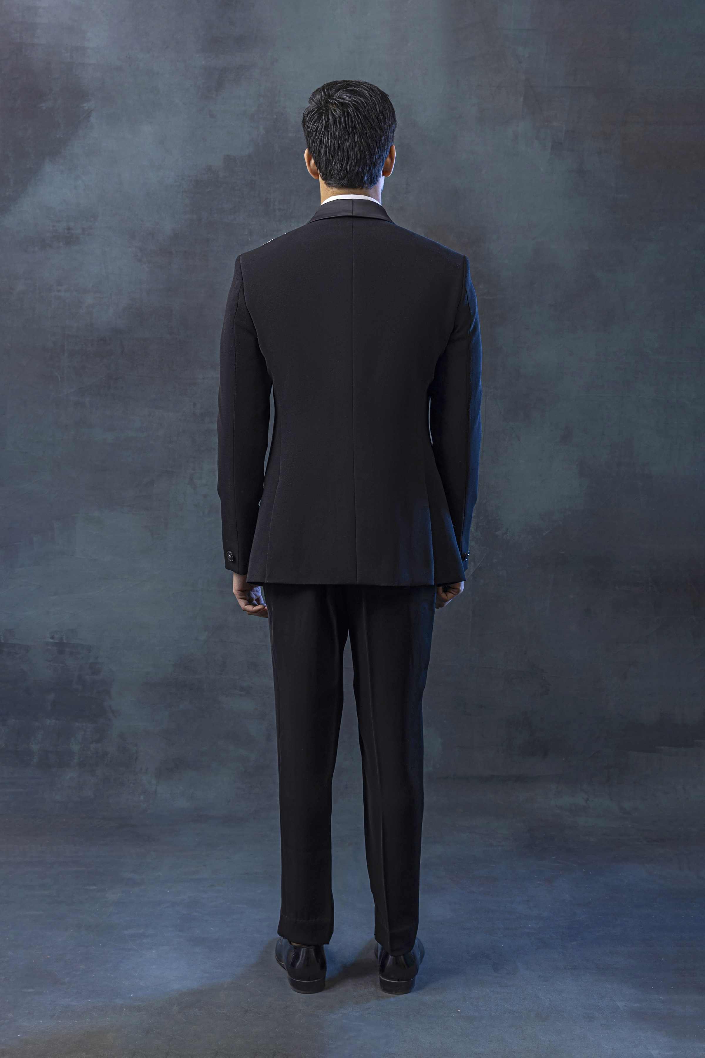 Black Tuxedo With Chain Embellishment