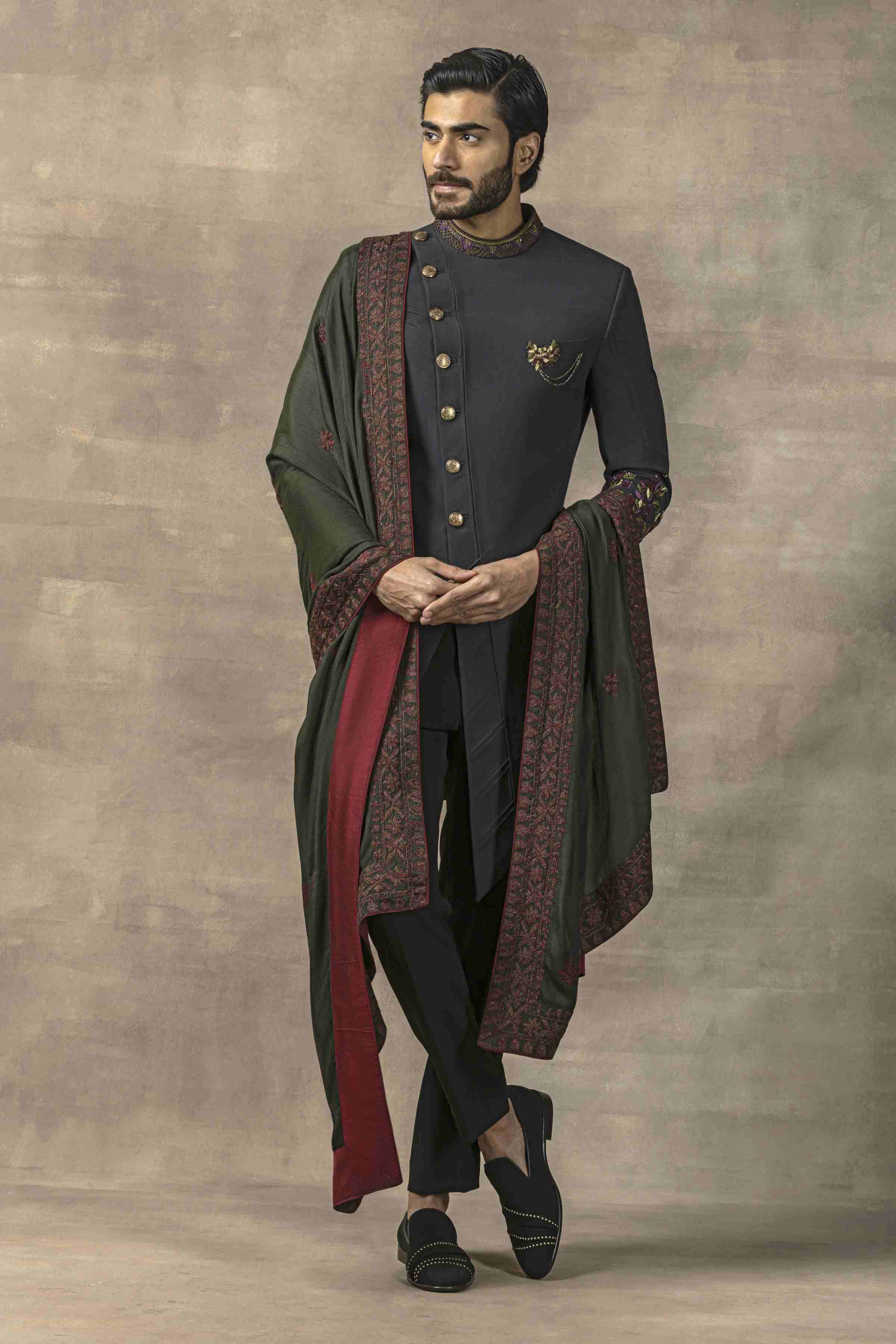 Olive Indo-Western Set