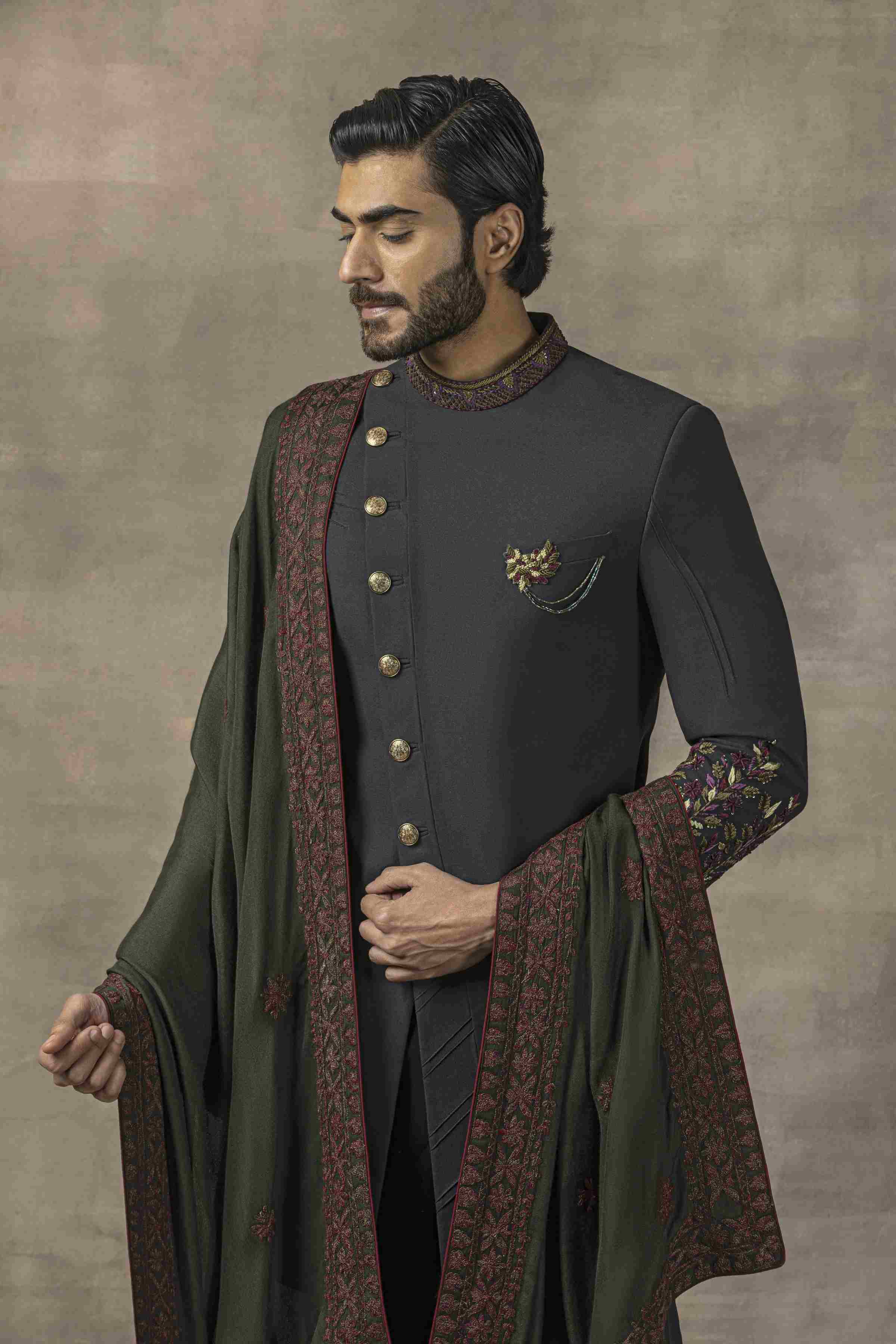 Olive Indo-Western Set