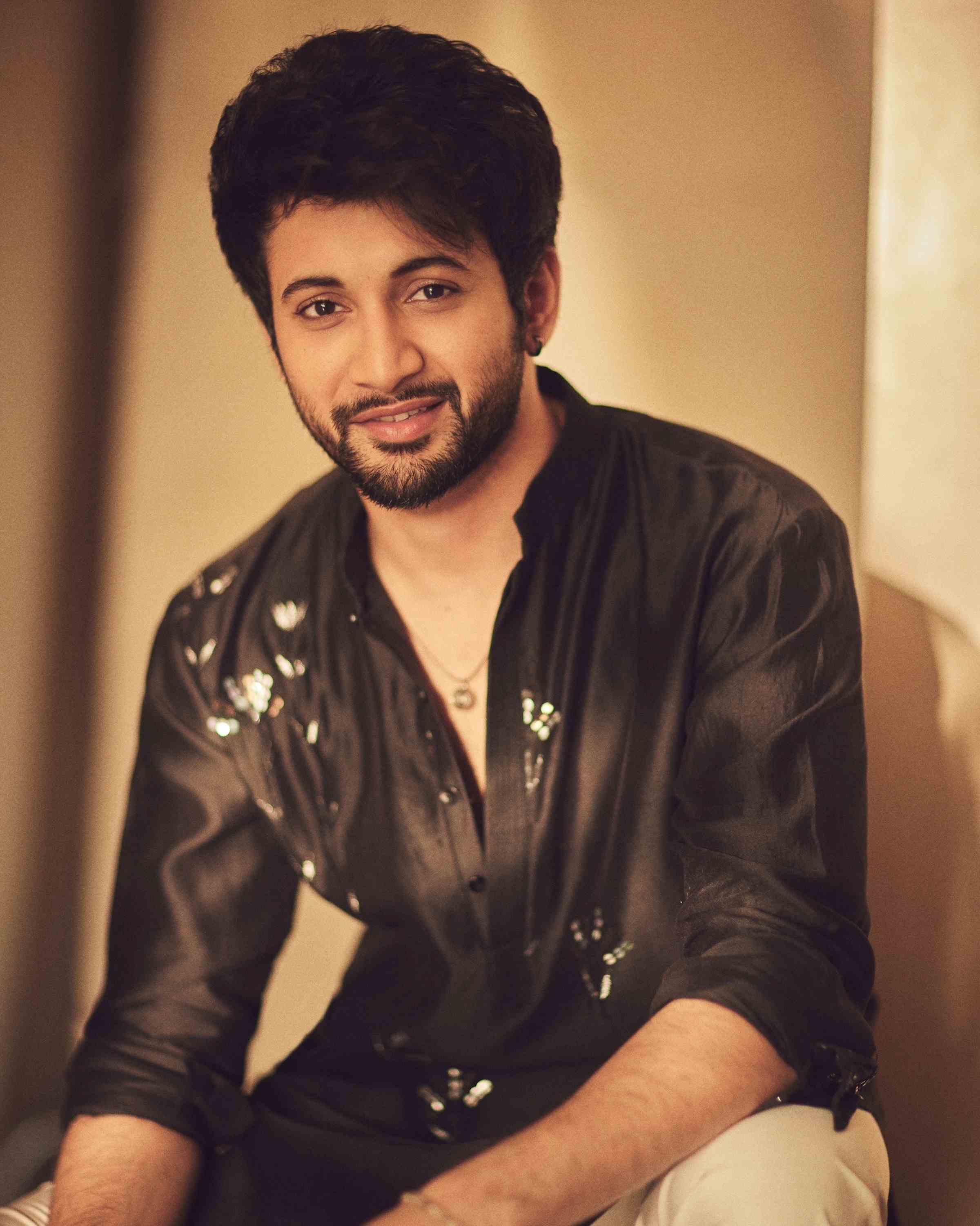 Black Sequin Kurta Set