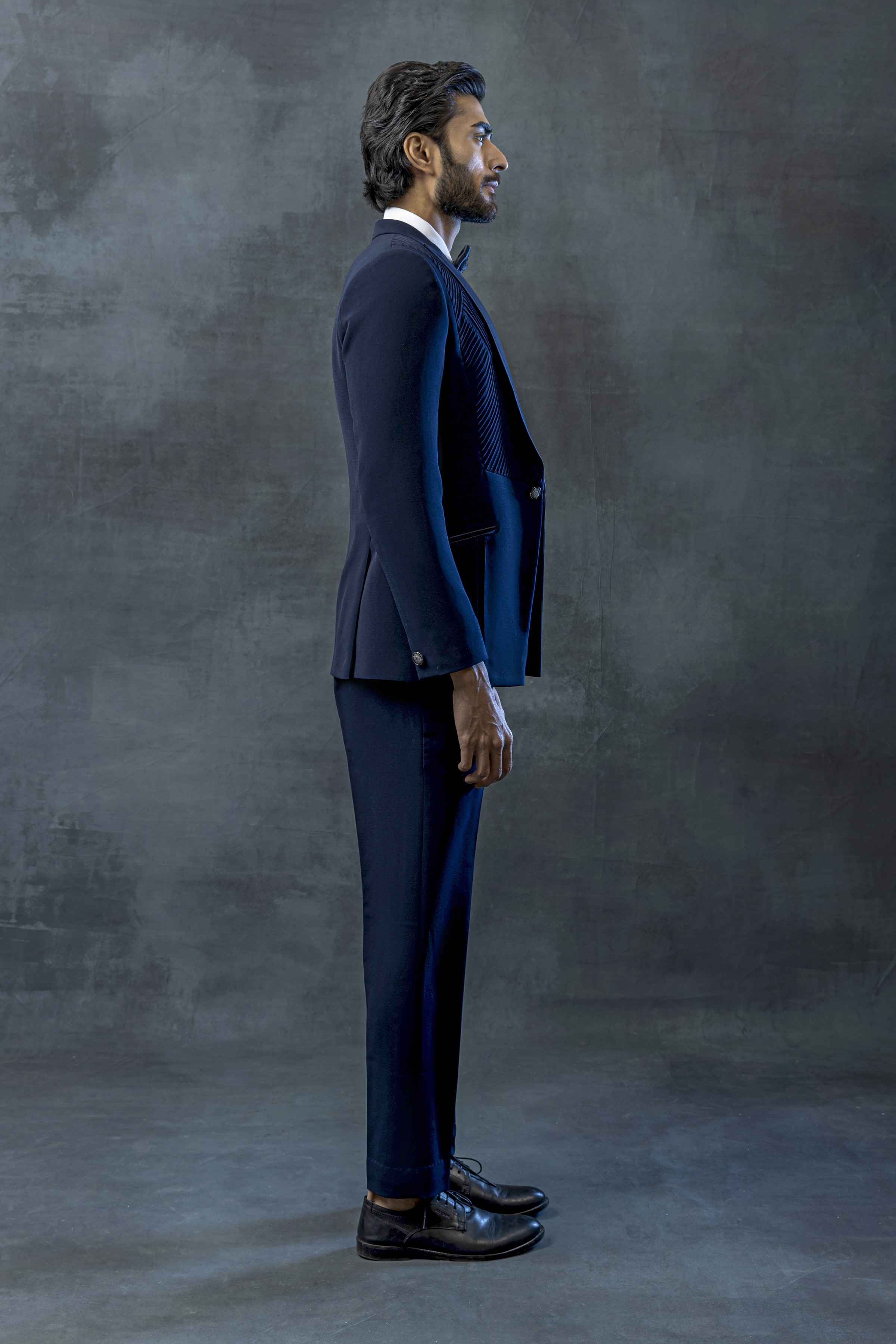 Blue Tuxedo With Satin Collar