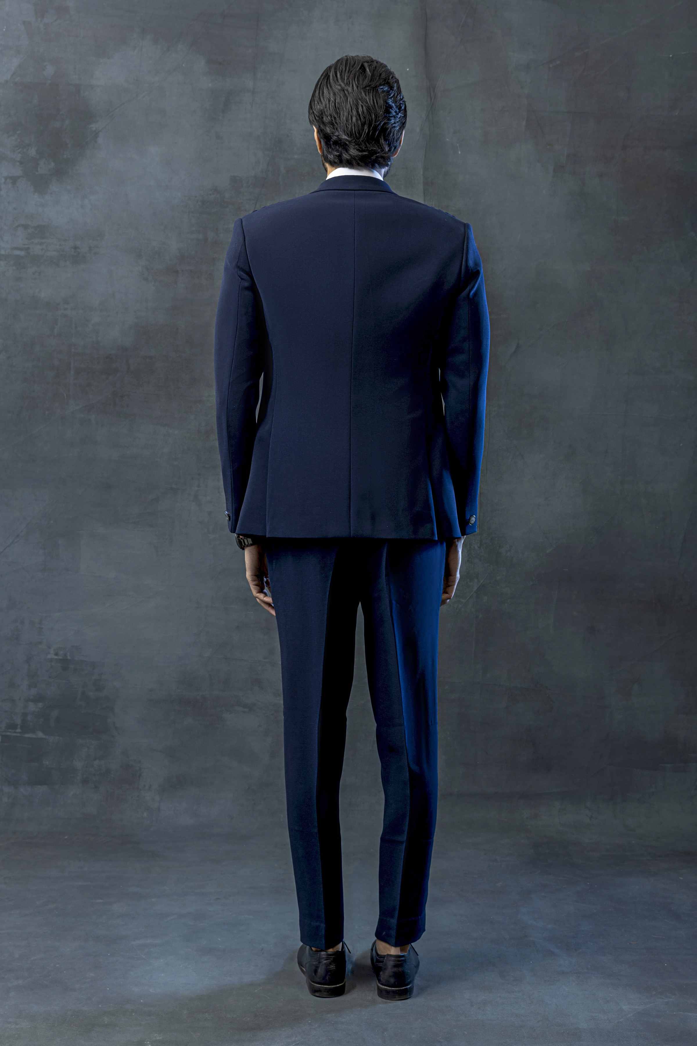 Blue Tuxedo With Satin Collar