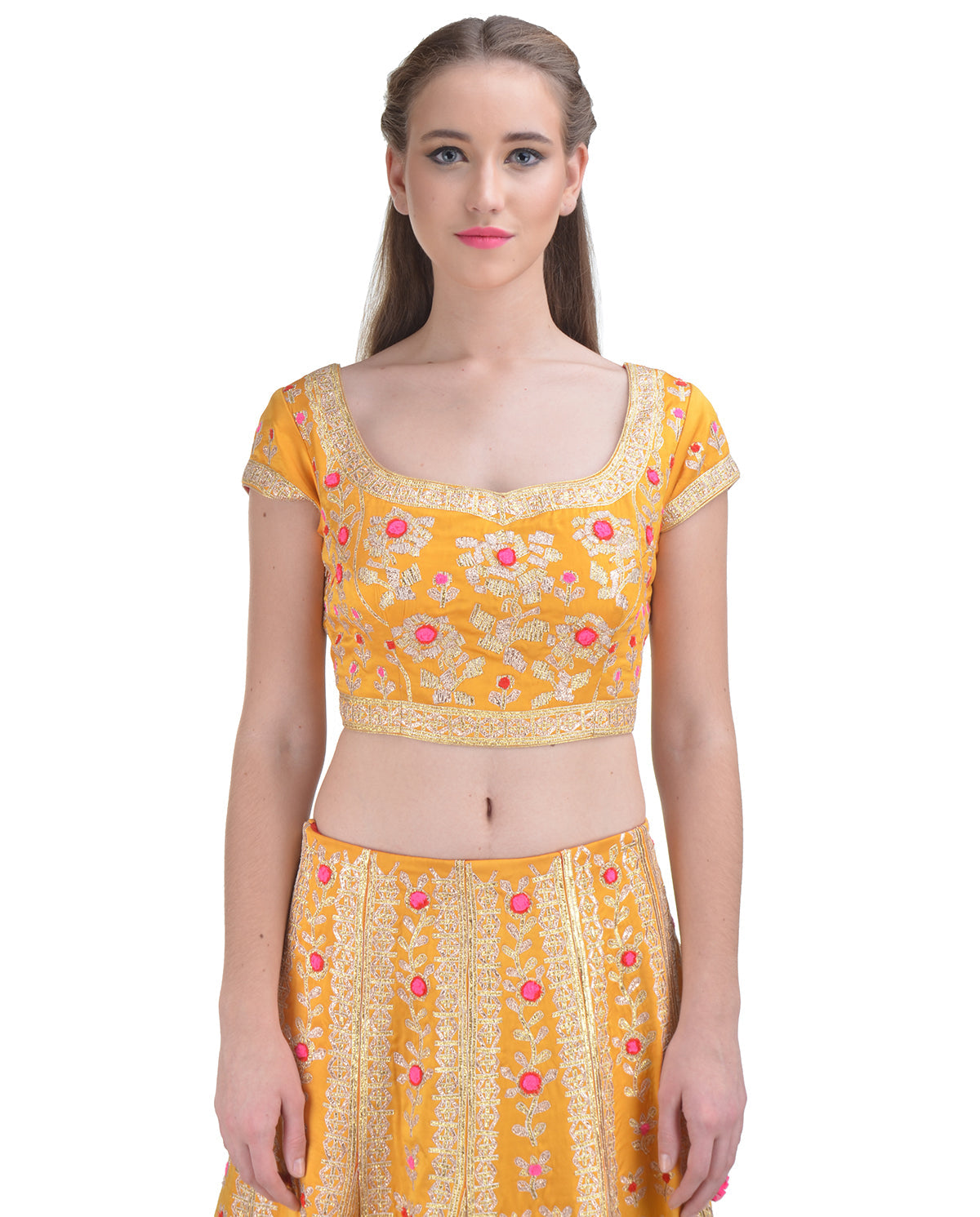 Bright Marigold Lehenga Set