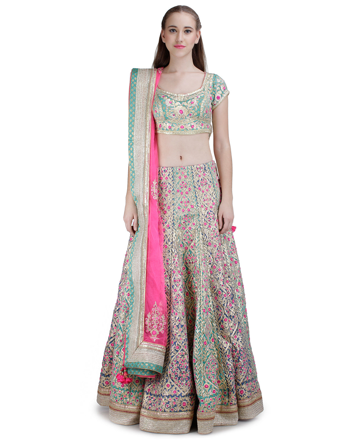 Turquoise  Lehenga set