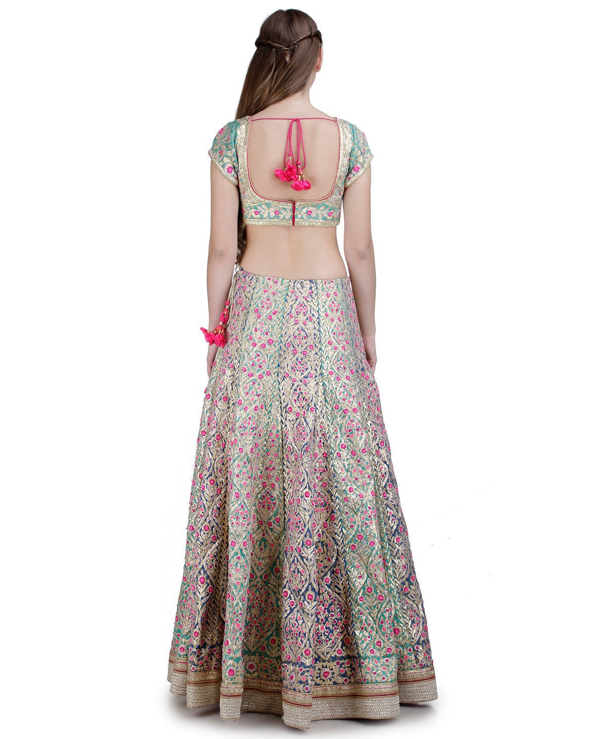 Turquoise  Lehenga set