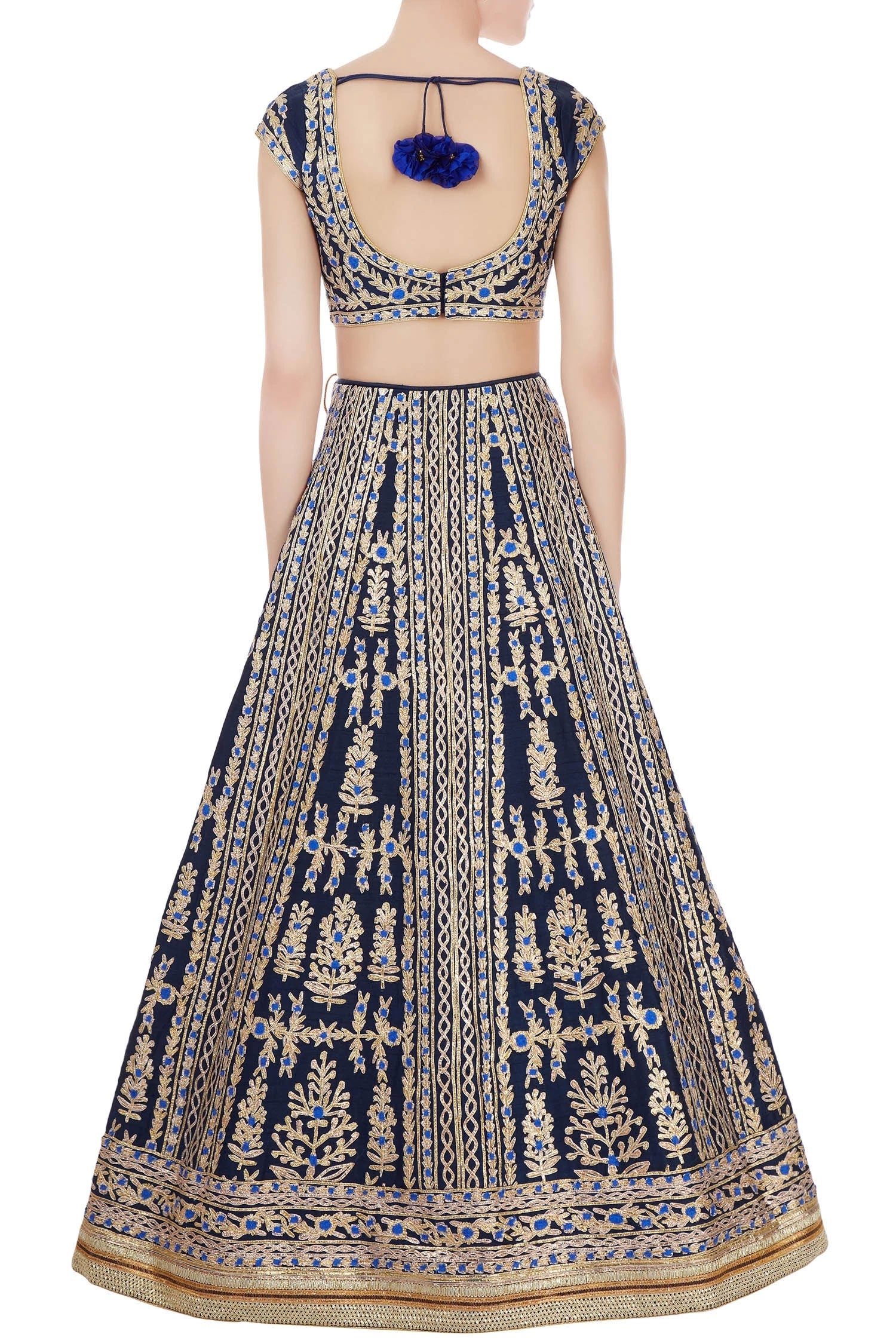 Navy blue lehenga set