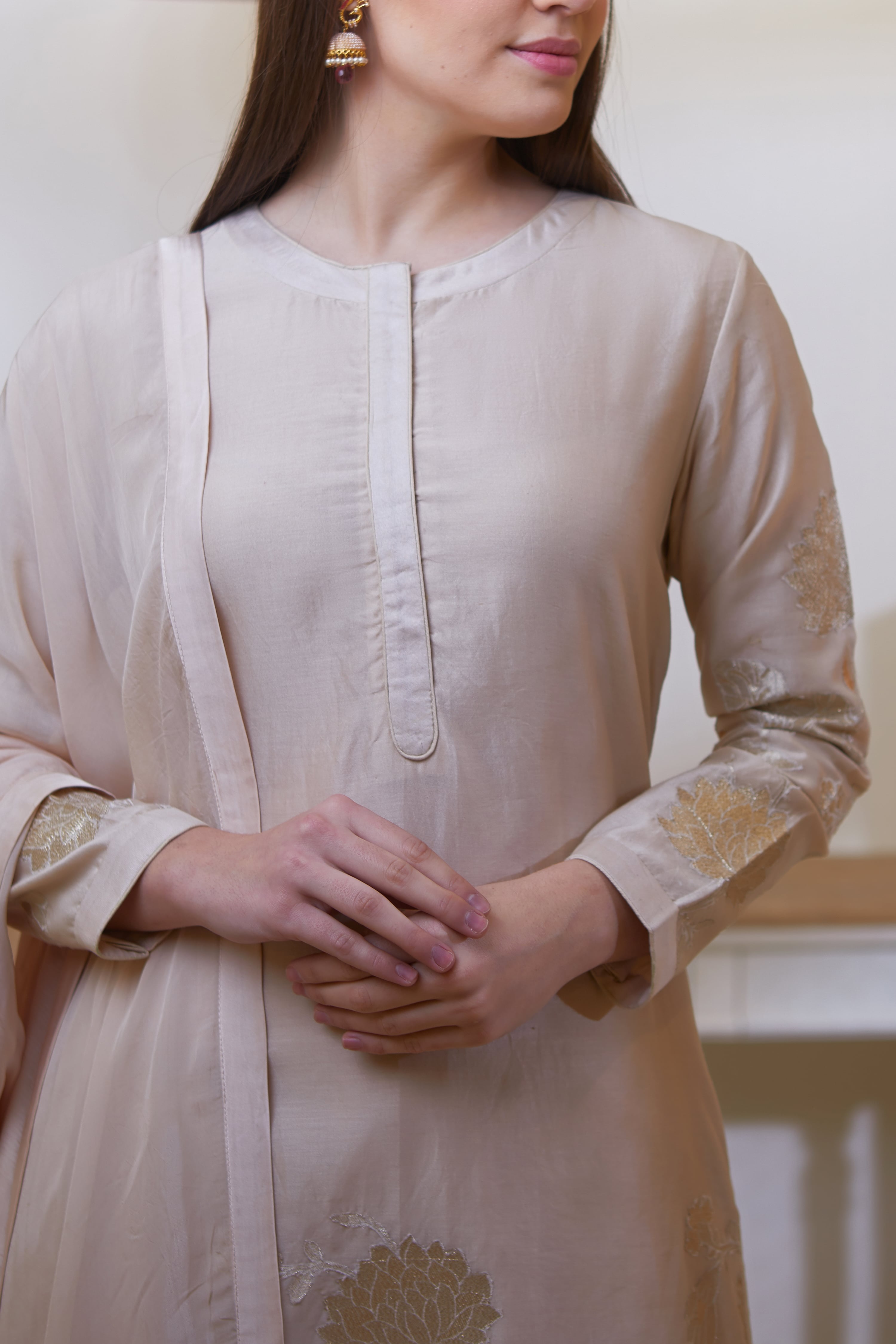 Neutral Kurta Set