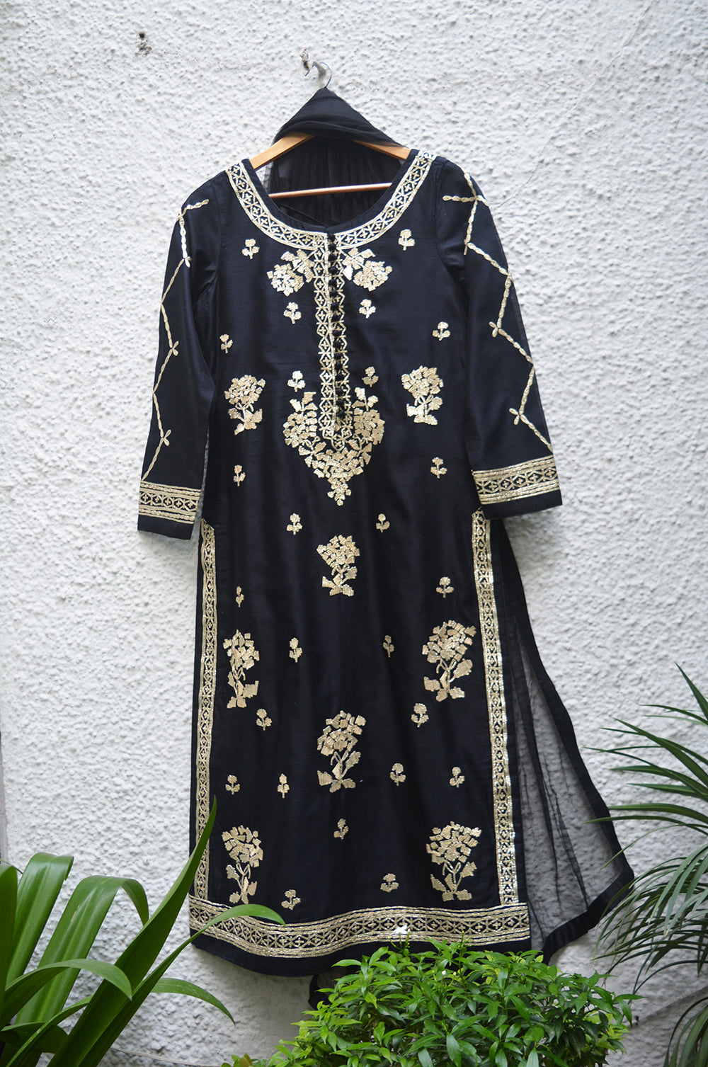 Black Kurta Set