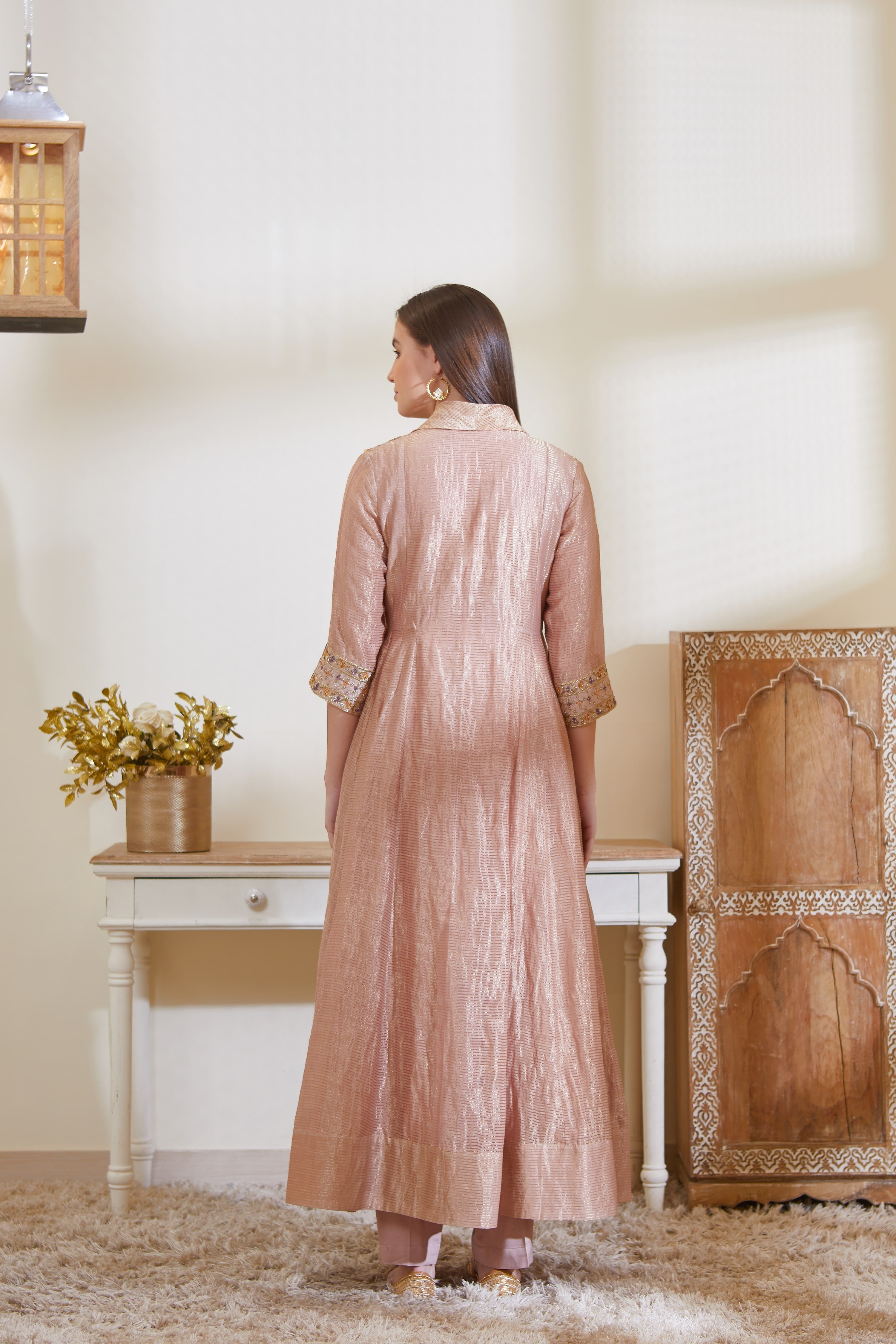 Old Rose Pink Kurta Set