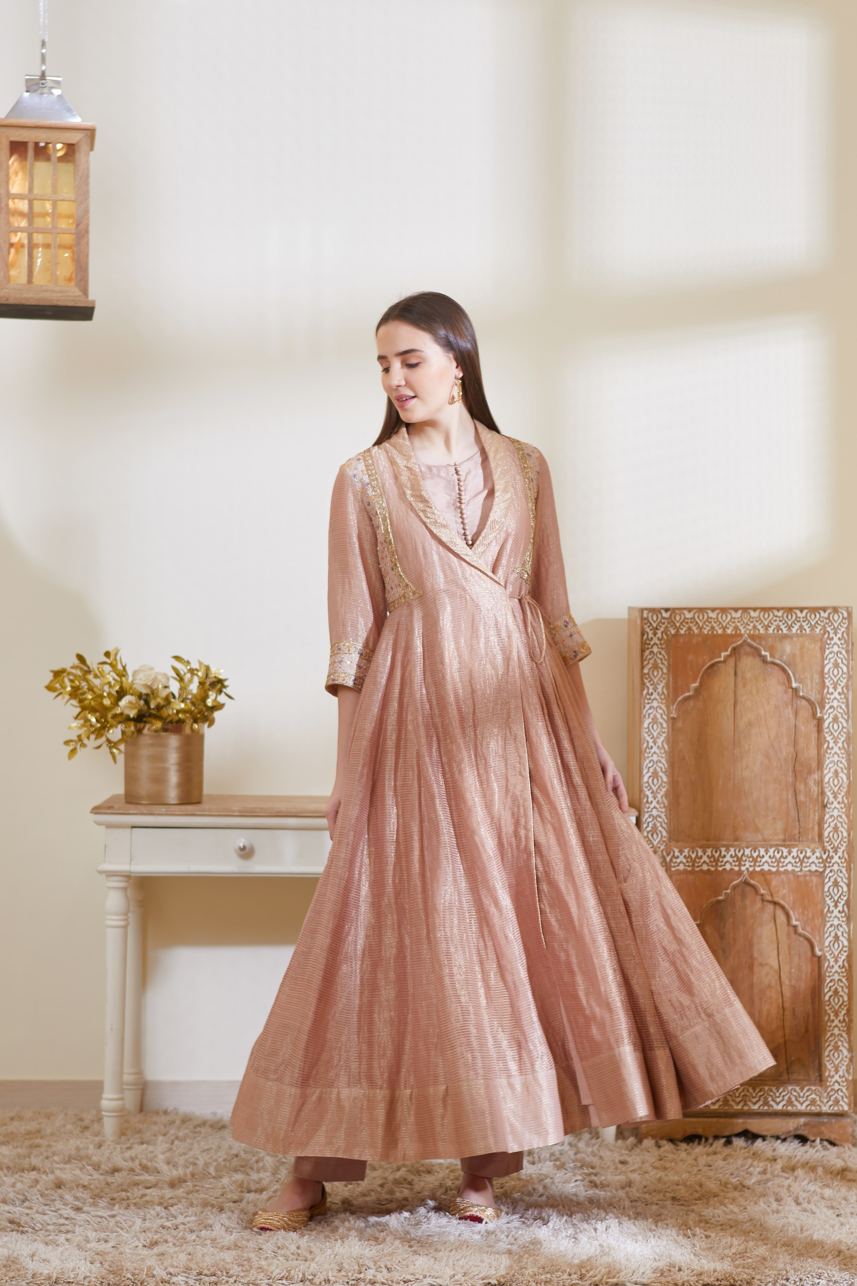 Old Rose Pink Kurta Set