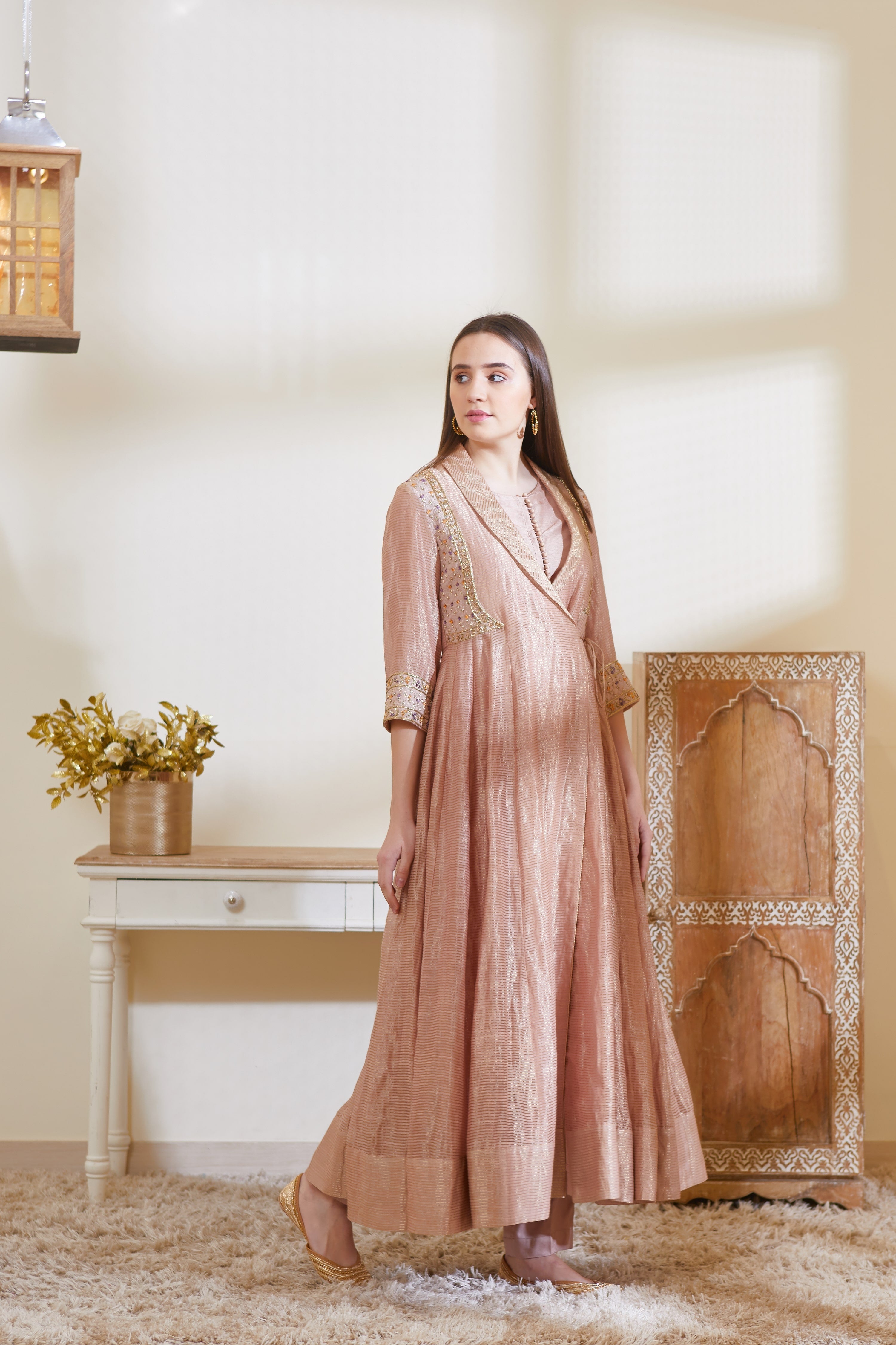 Old Rose Pink Kurta Set