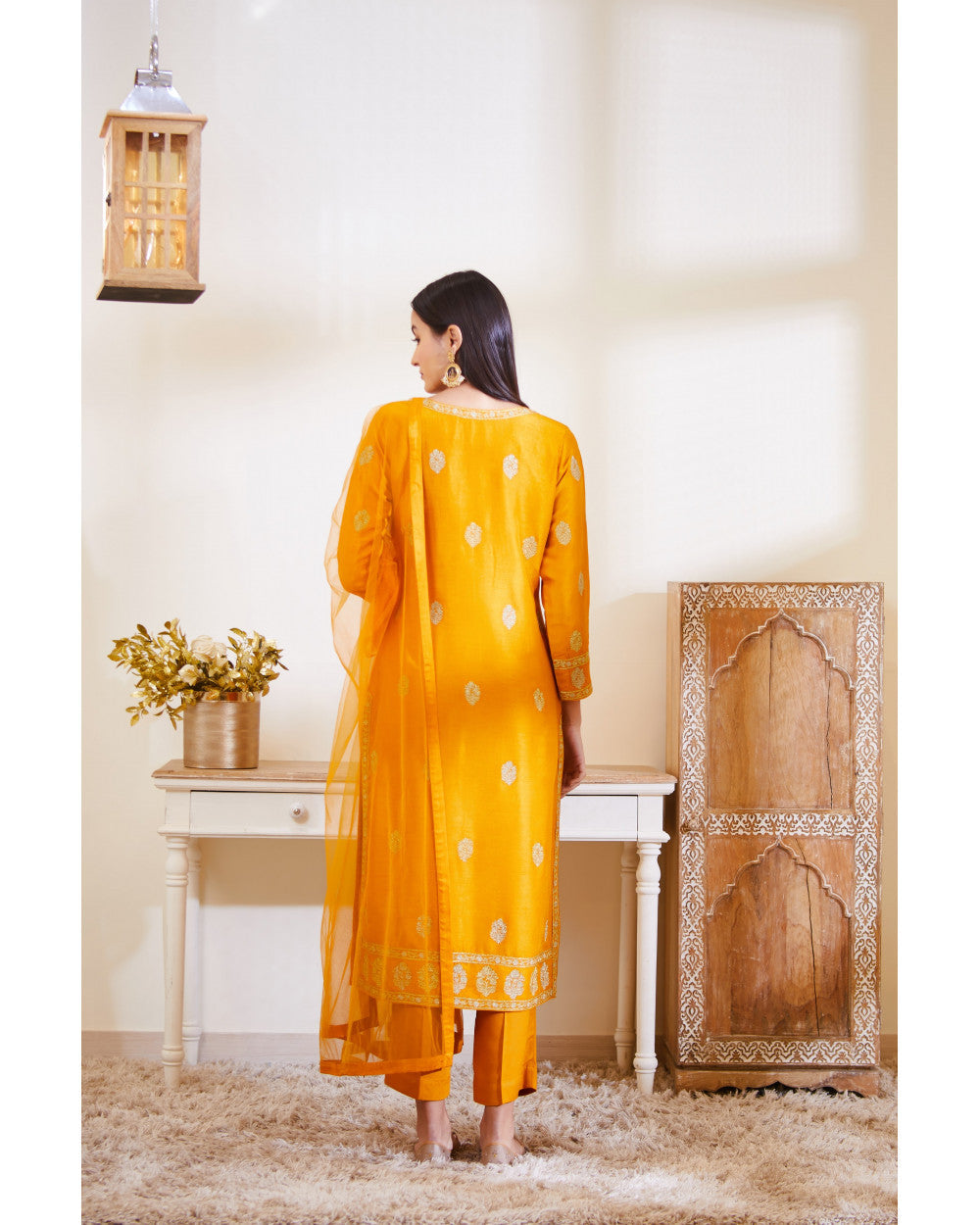 Orange Kurta Set