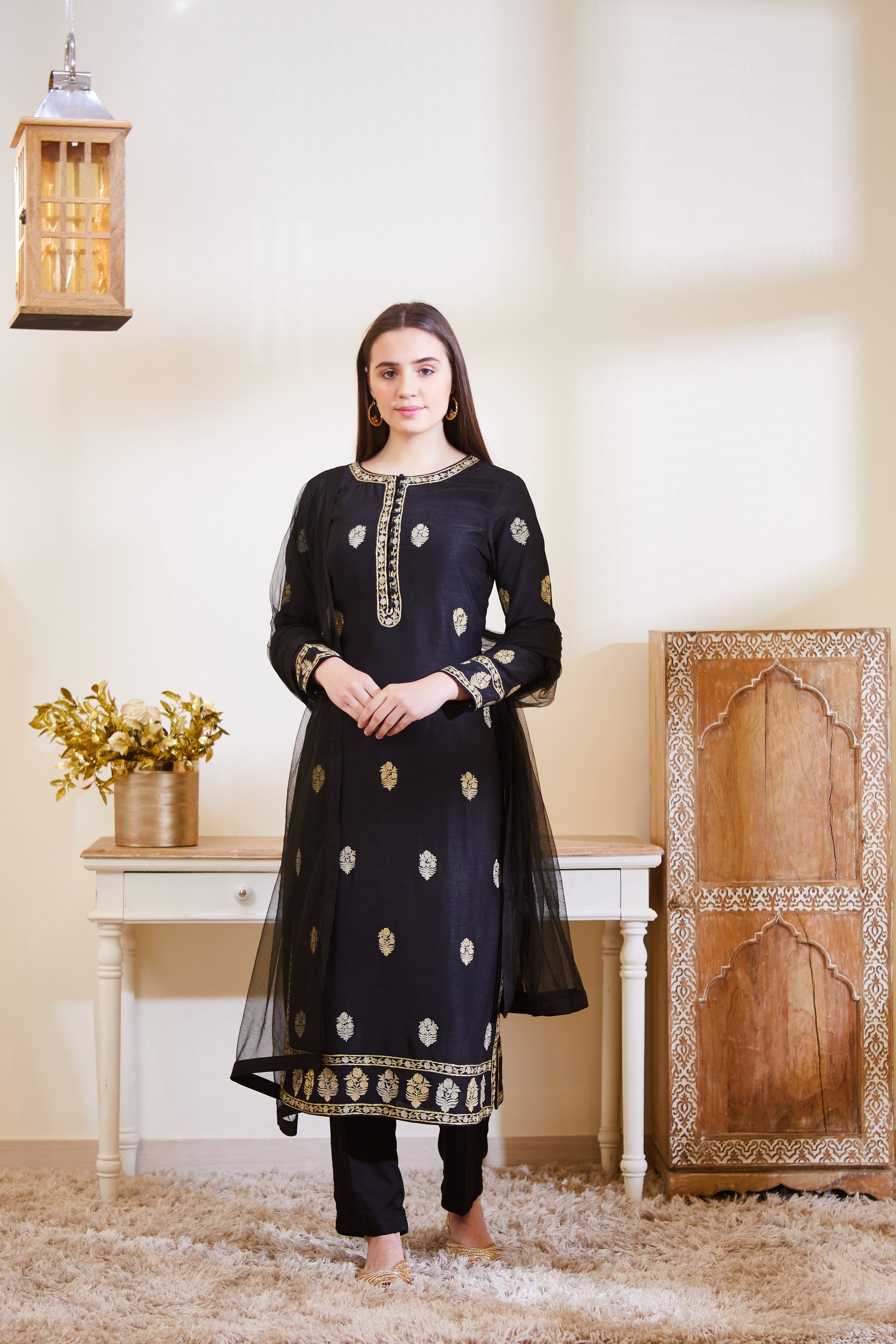 Black Kurta Set