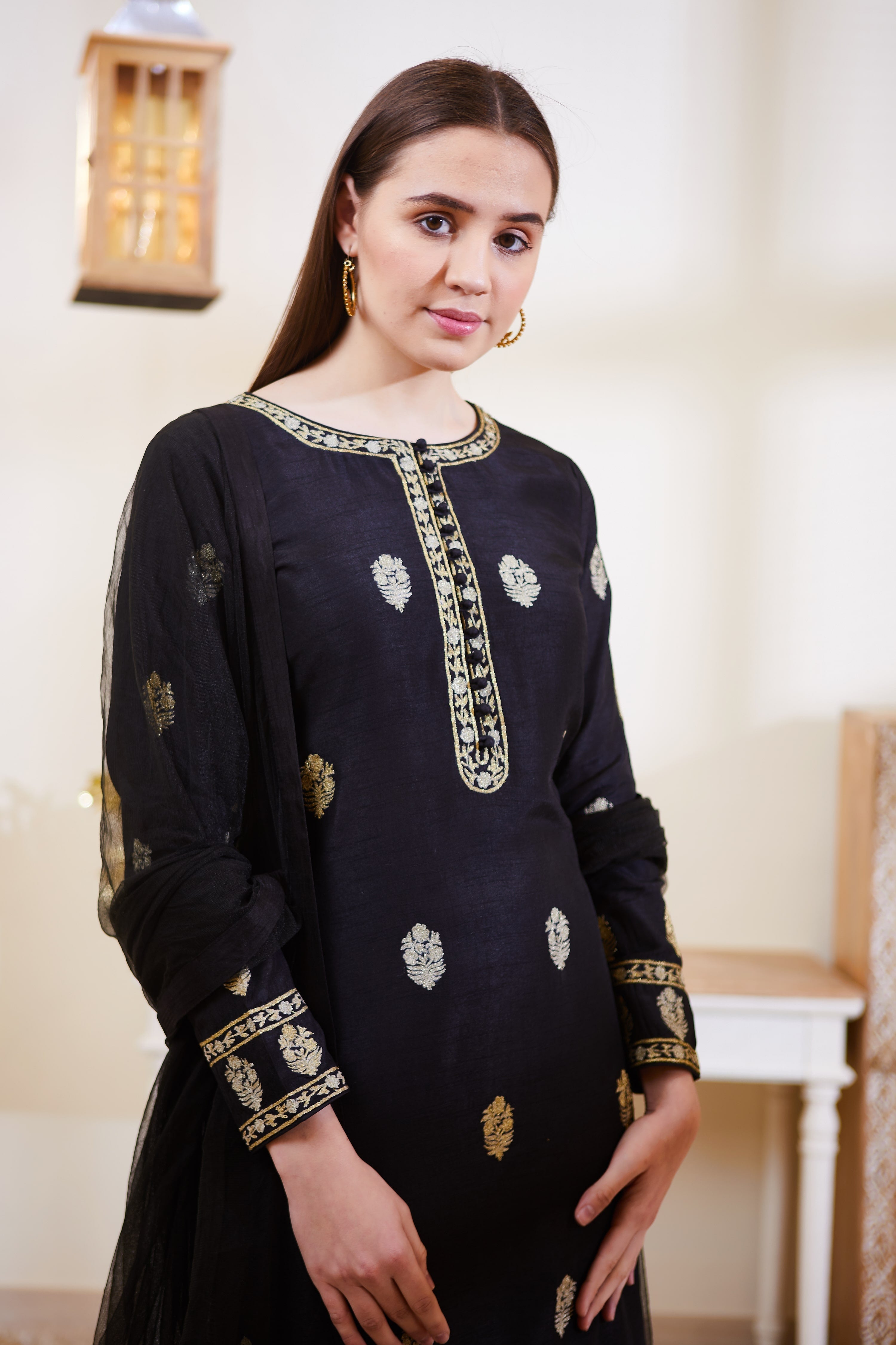 Black Kurta Set