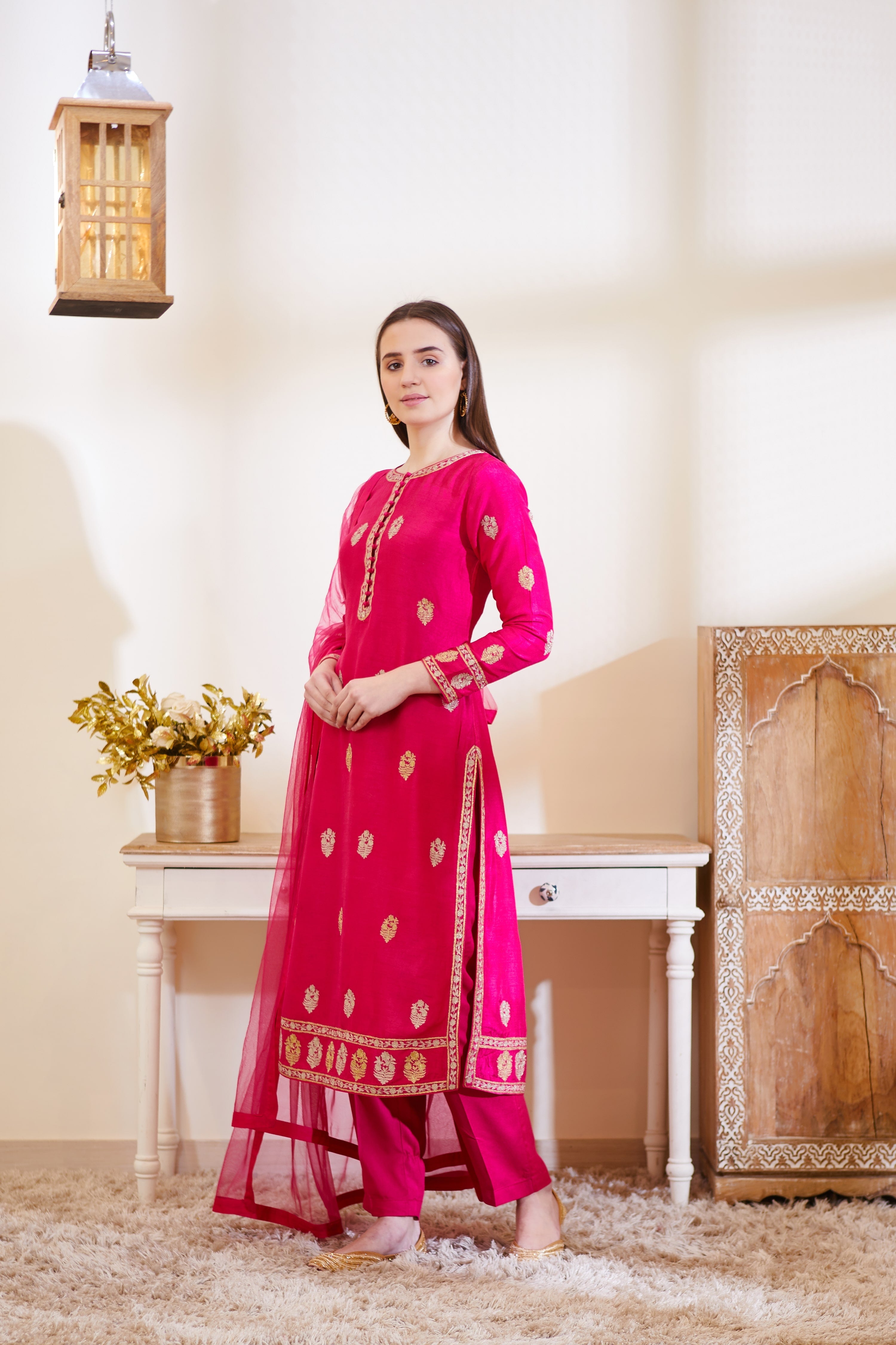 Pink Kurta Set