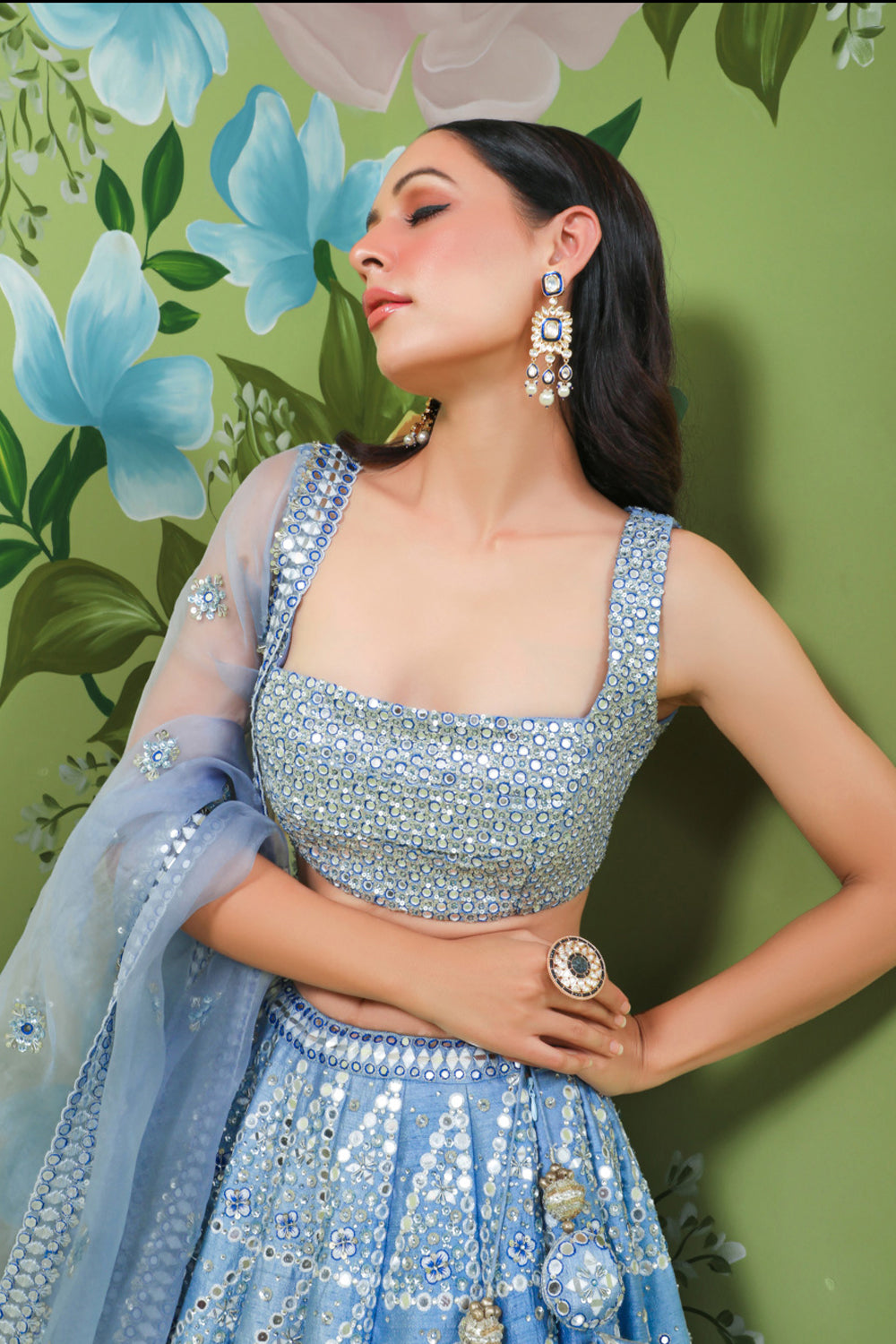 Sapphire Sophistication Lehenga Set