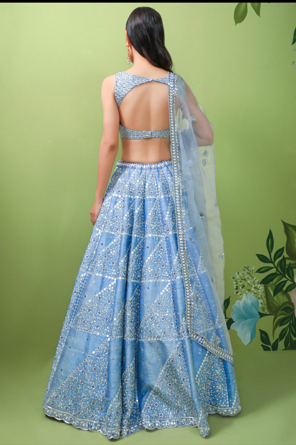Sapphire Sophistication Lehenga Set