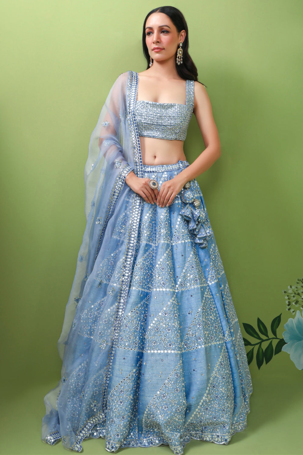 Sapphire Sophistication Lehenga Set